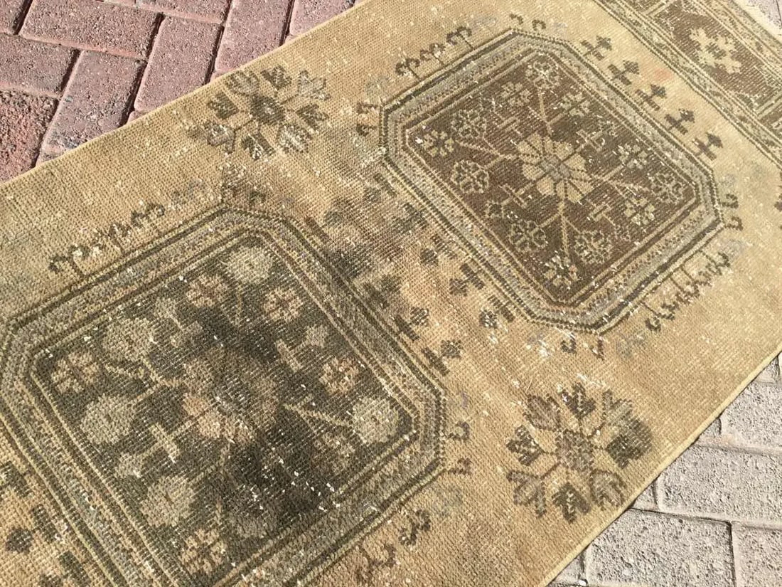 Distressed Oushak Runner - 2'10" x 8'9" - 6