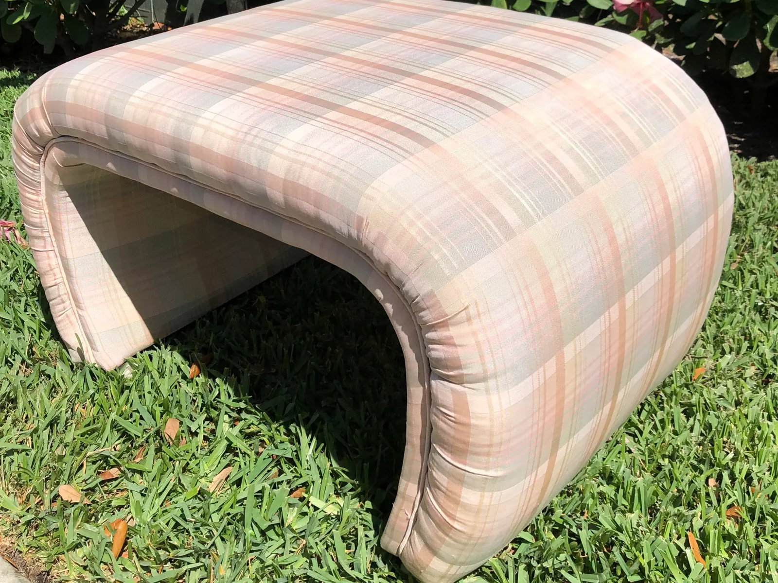 1980s Vintage Karl Springer Style Waterfall Benches - a Pair - 10