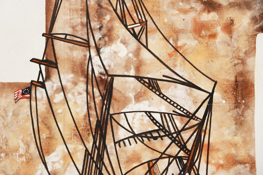 Michael Quincy Rothwell Mid Century Abstract Expressionist Original Oil Painting Signed - 4