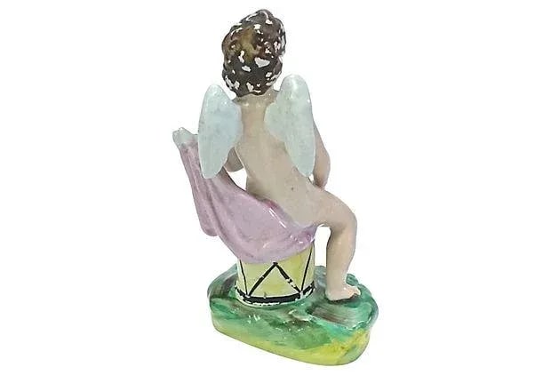 Antique Staffordshire Cherub Figurine - 5