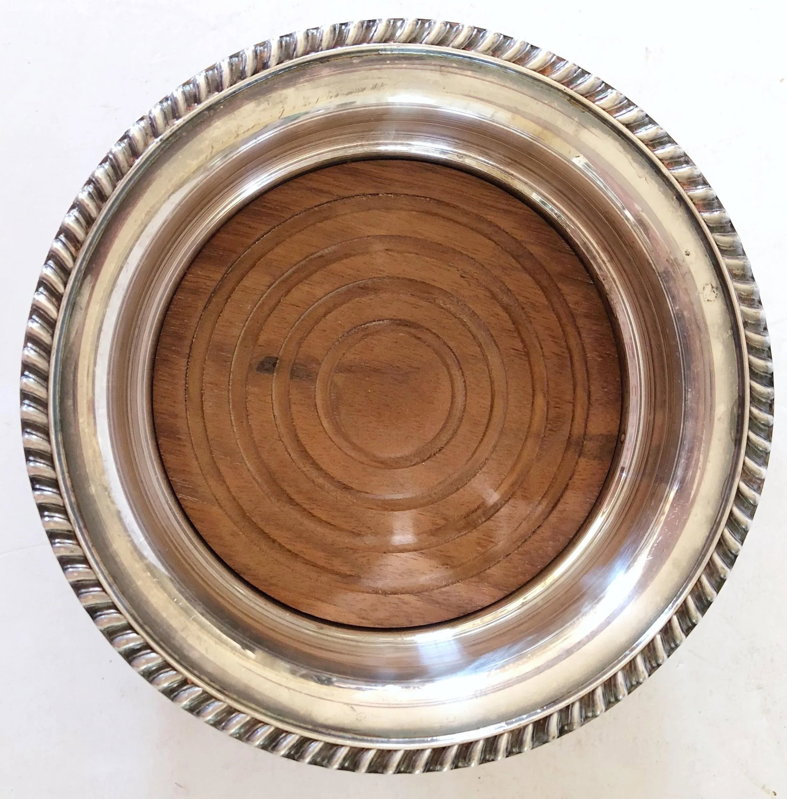 English Silver Champagne/Wine Coaster - 2