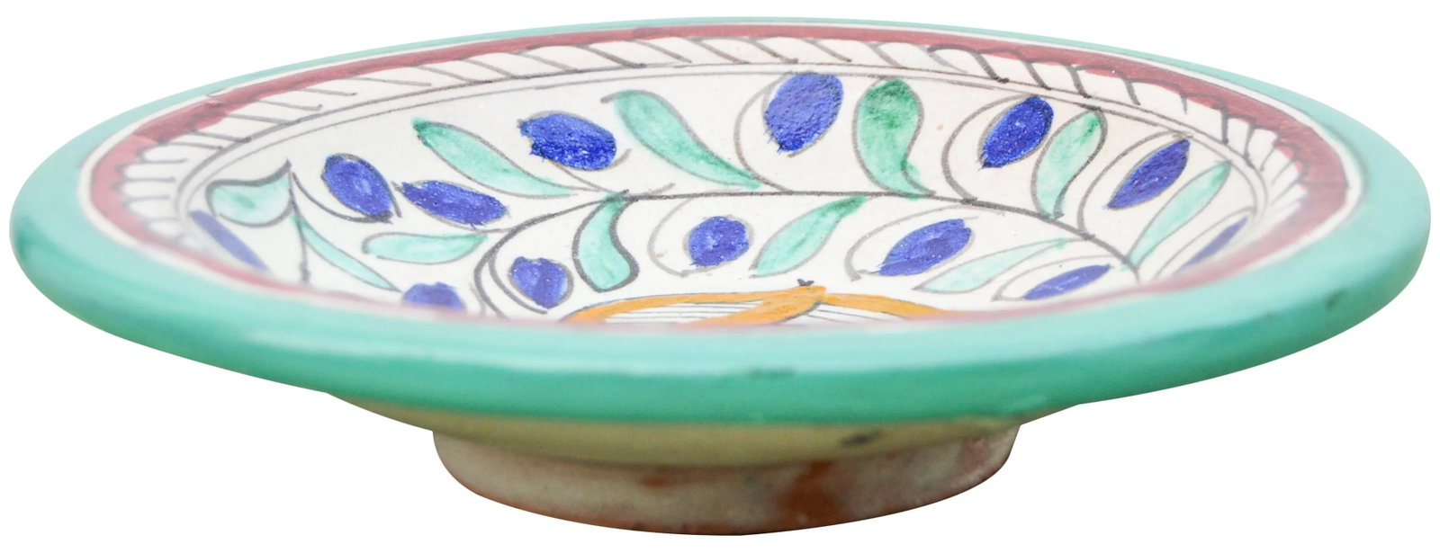 Mid 20th Century Colorful Moroccan Ceramic Plate - 5