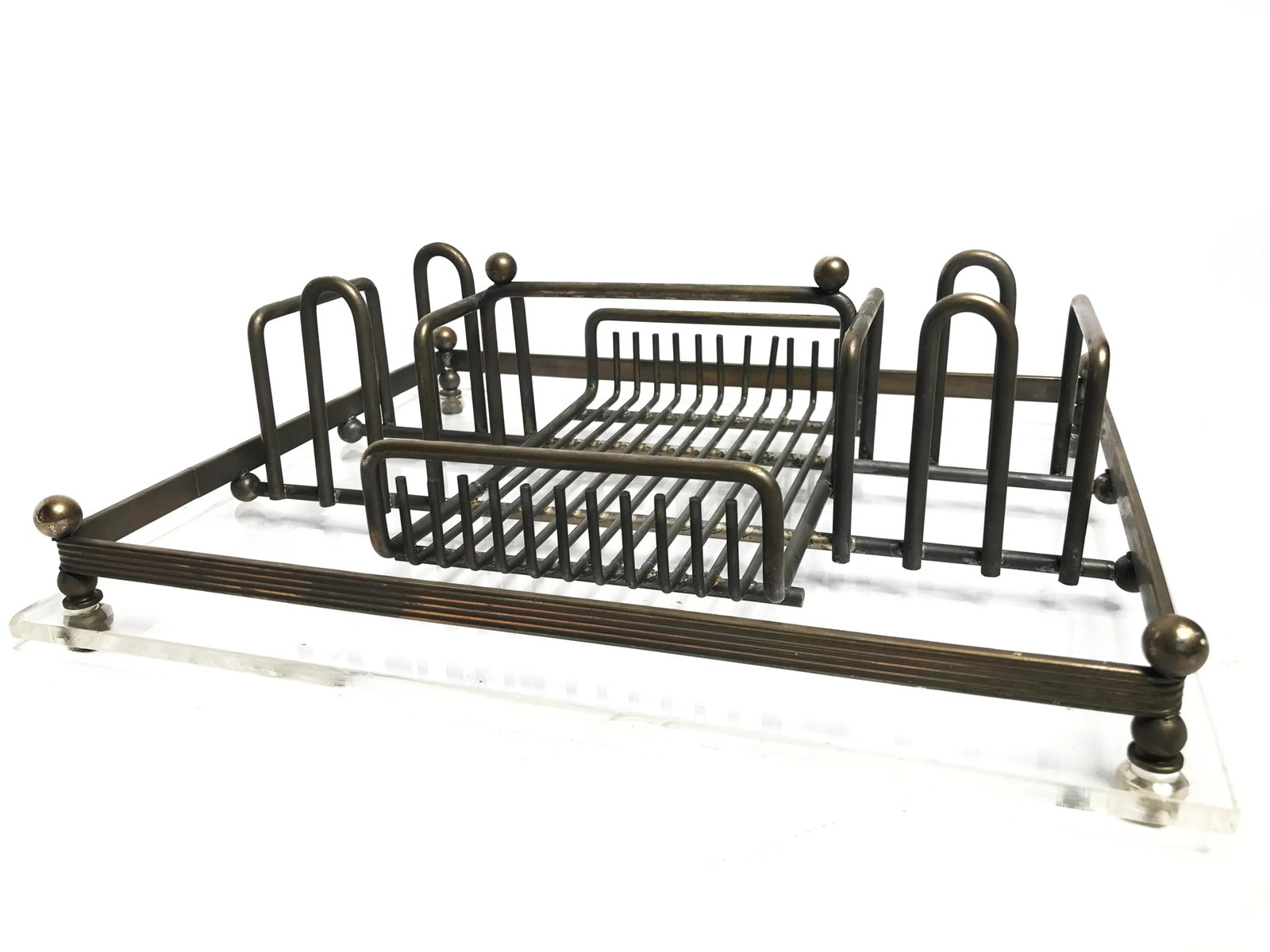 Vintage Mid-Century Dinner Napkin and Condiment Rack - 2