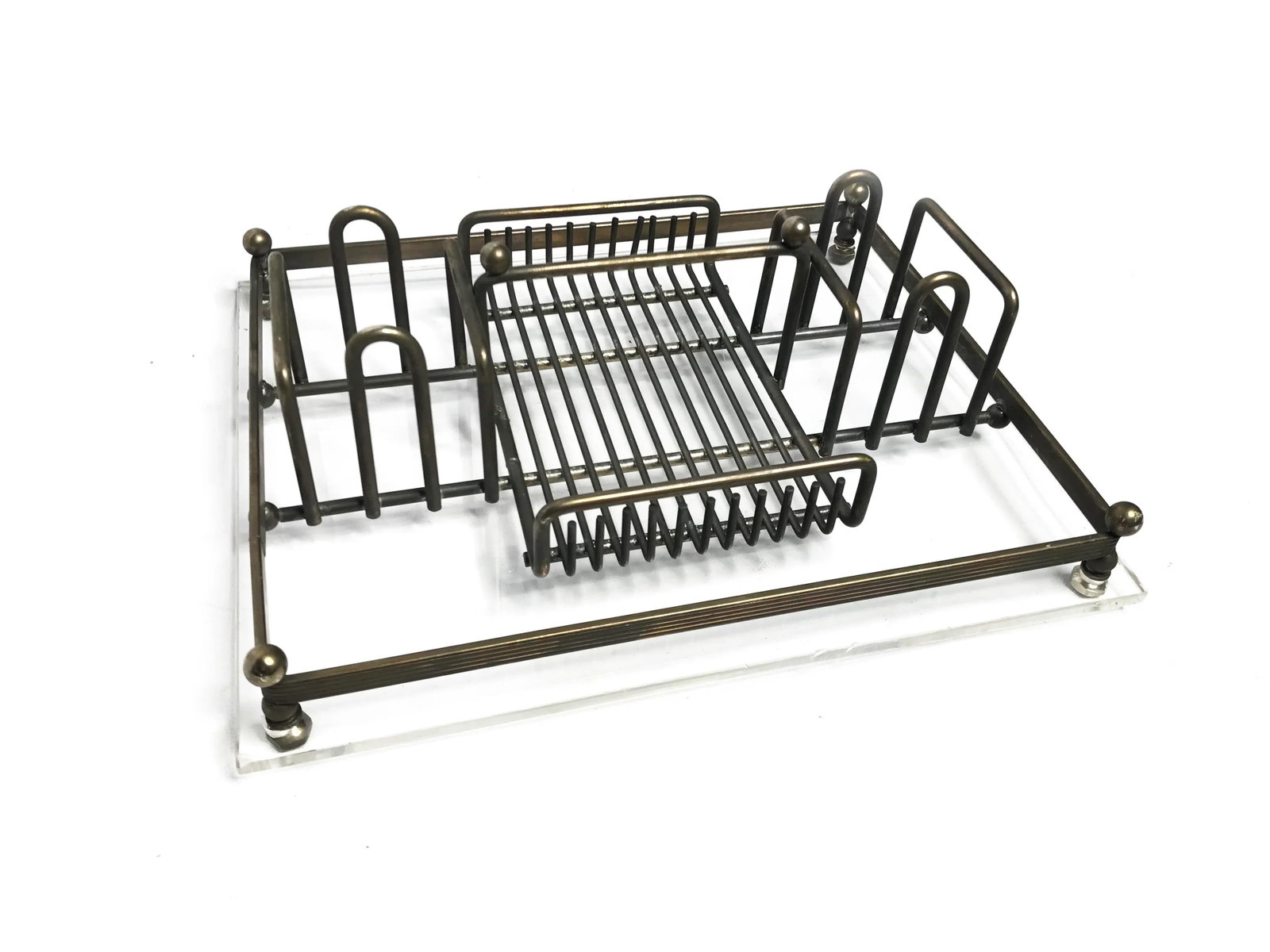 Vintage Mid-Century Dinner Napkin and Condiment Rack - 4