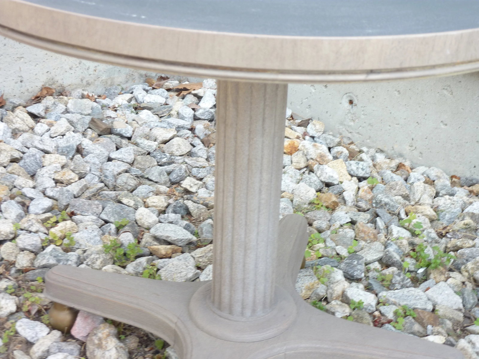 Mid-Century Modern Gray Wooden Round Tables - a Pair - 5