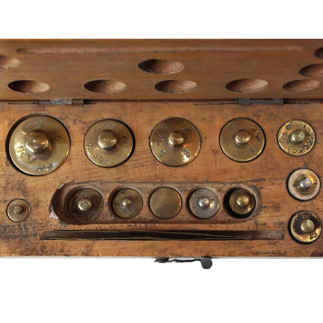 Vintage Brass Scientific Weights, Box Set - 3