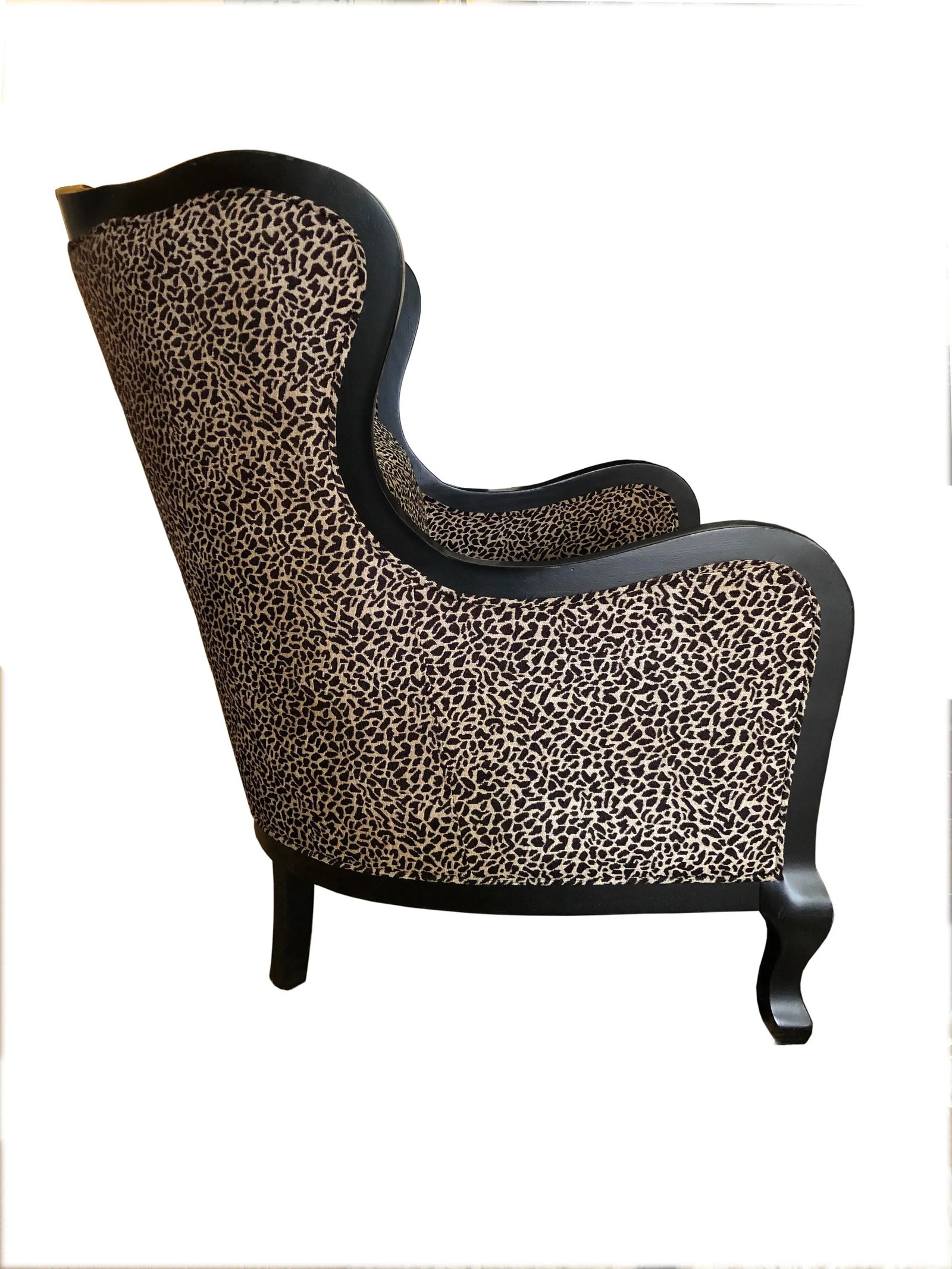 Hd Buttercup Leopard Print Upholstered Armchair - 3