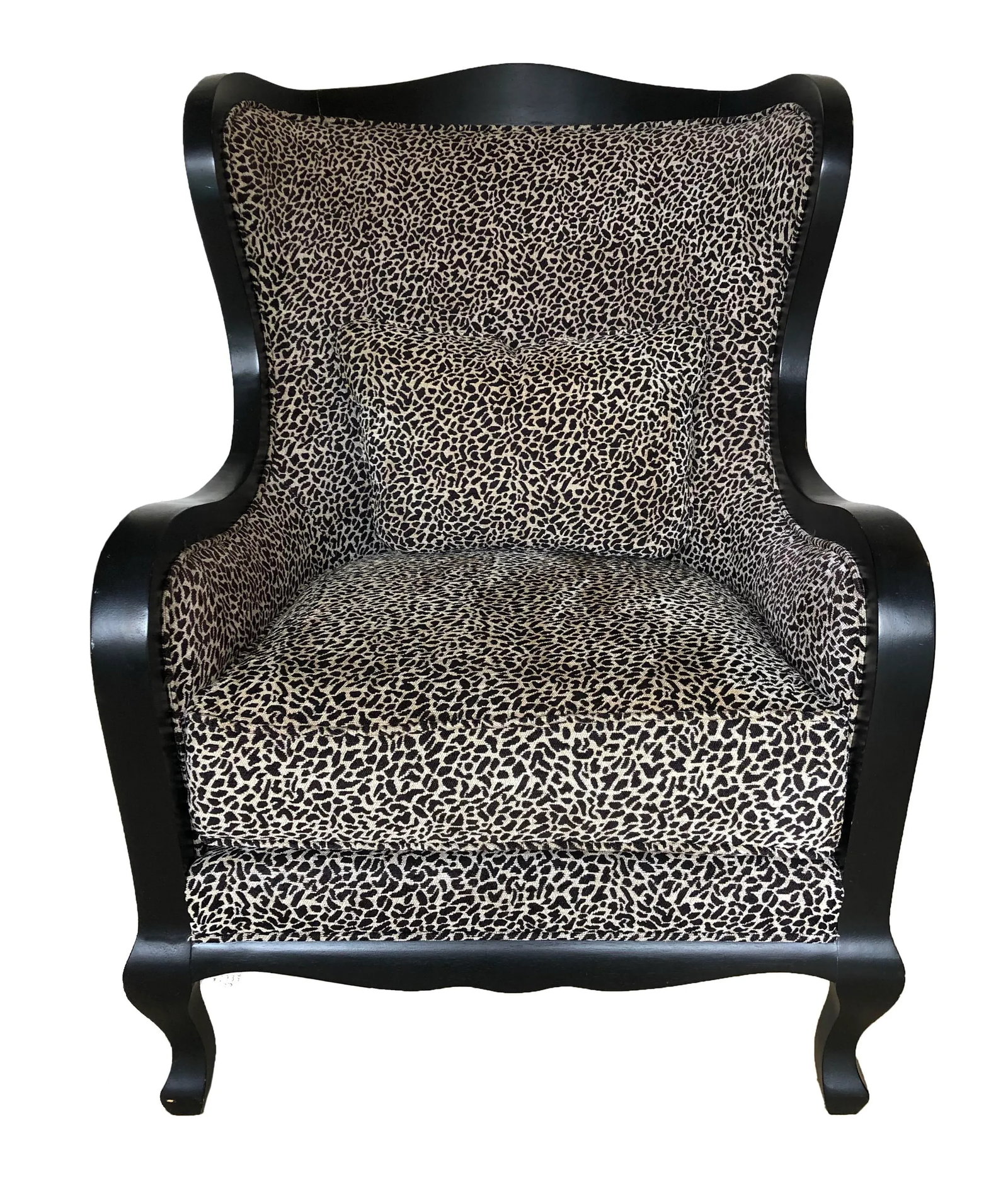 Hd Buttercup Leopard Print Upholstered Armchair - 8