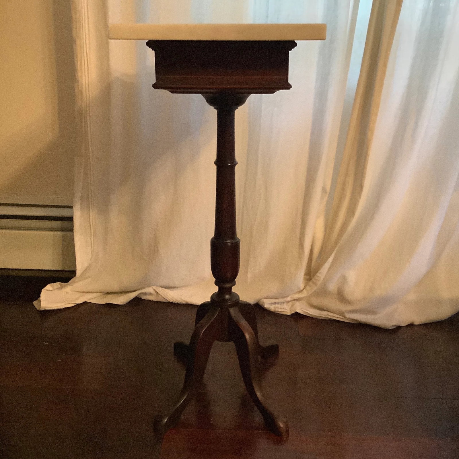 19th Century Victorian Marble Top Stand With Drawer - 8