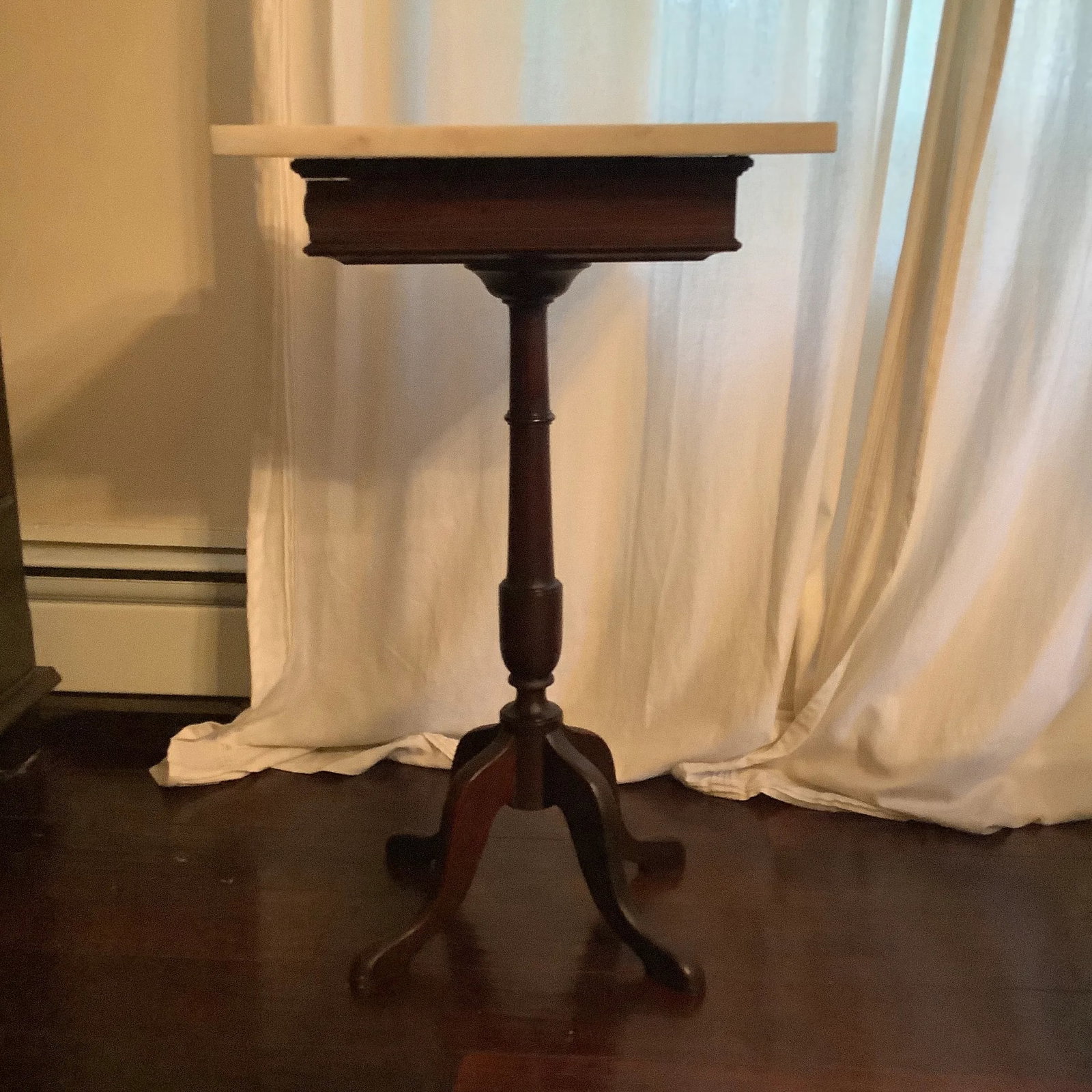 19th Century Victorian Marble Top Stand With Drawer - 9