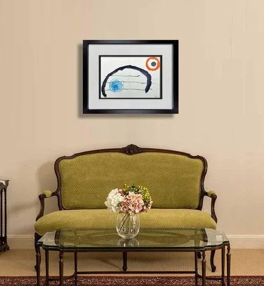Hand Signed Original Joan Miro Double Lithograph in Color - 2