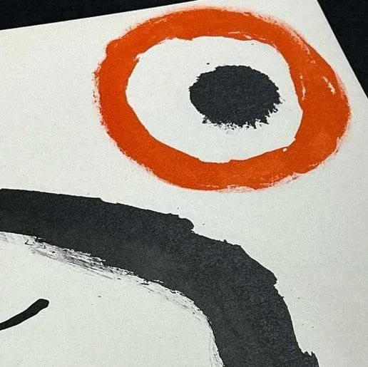 Hand Signed Original Joan Miro Double Lithograph in Color - 3