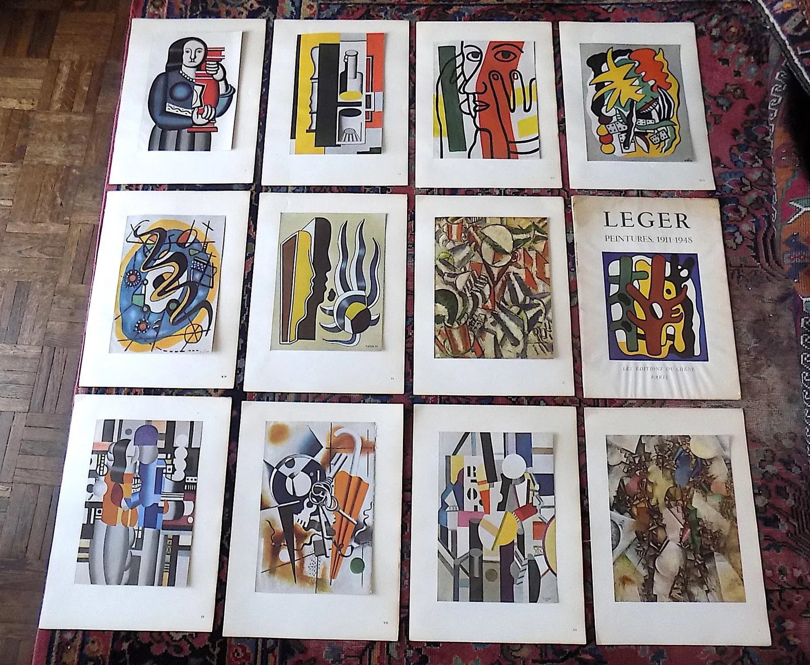 Vintage Mid 20th Century Limited Edition Signed Fernand Leger Cubist Lithographs - Set of 12 - 9
