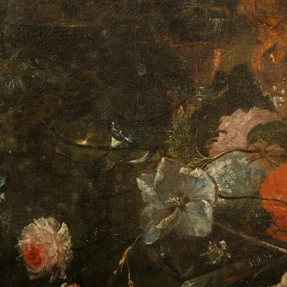 A Large 19th Century Continental School Grotto Feast With Landscape. - 10