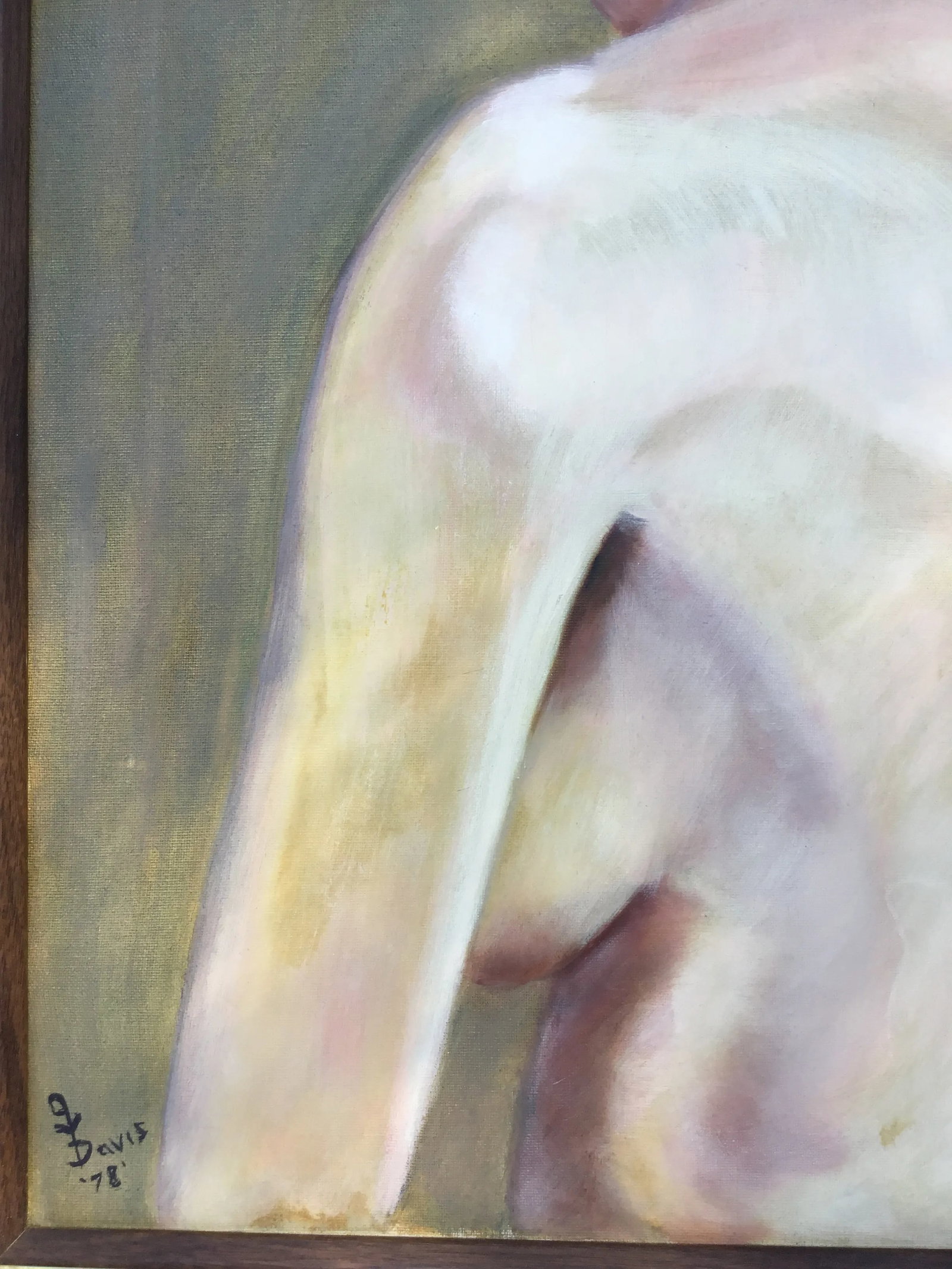 Vintage Oil Painting - Portrait Nude of a Woman - 1977 - 6