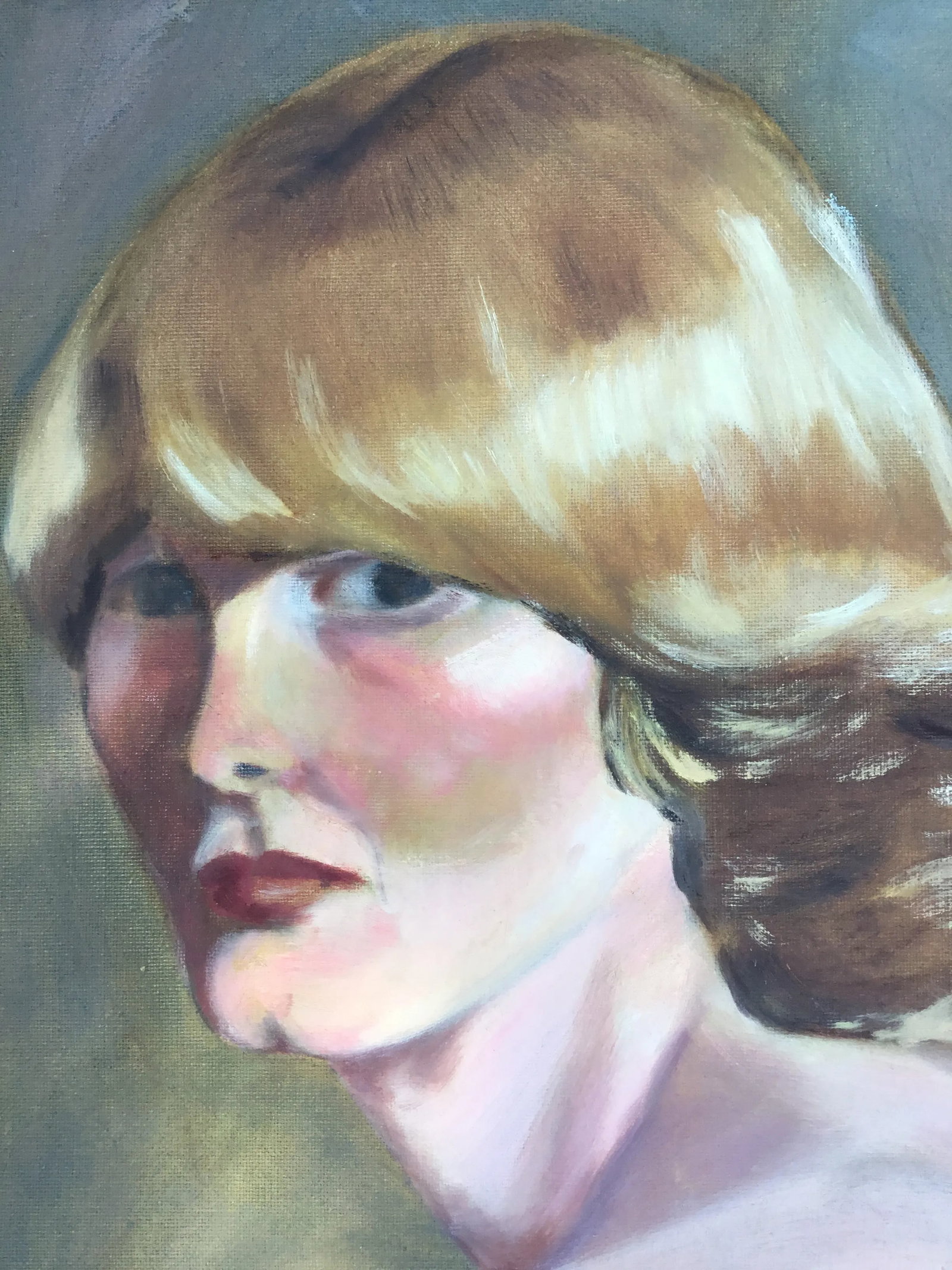 Vintage Oil Painting - Portrait Nude of a Woman - 1977 - 9