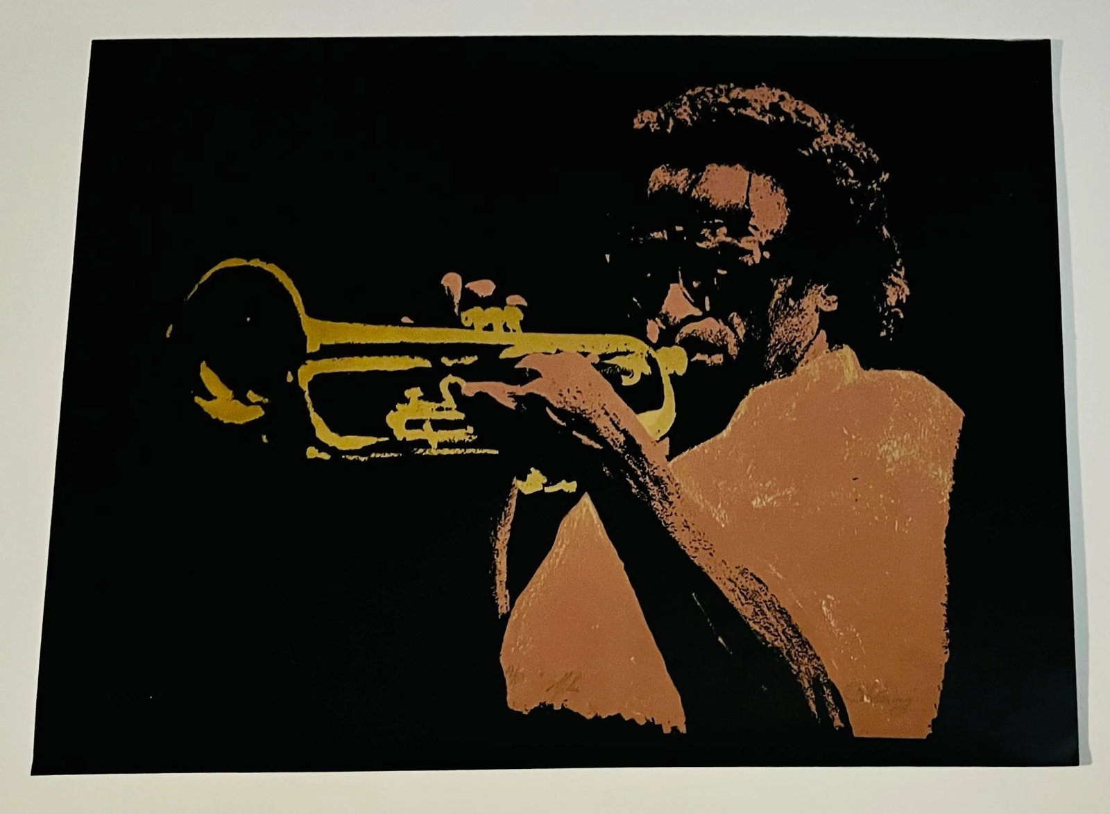 Vintage Miles Davis Art Piece Screen Print - 3