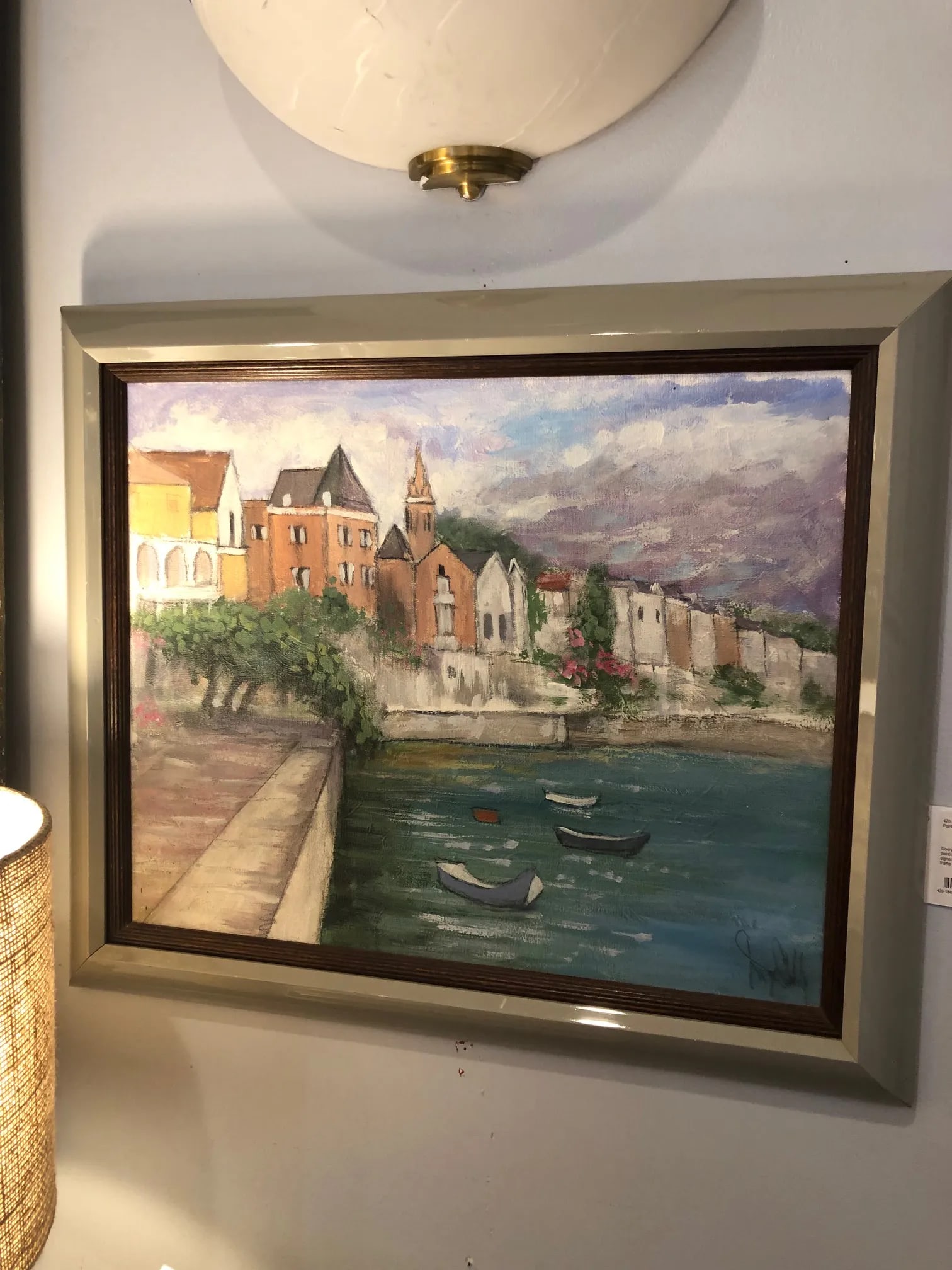 Vintage Mid-Century George Shelly Oil on Canvas Painting - 3