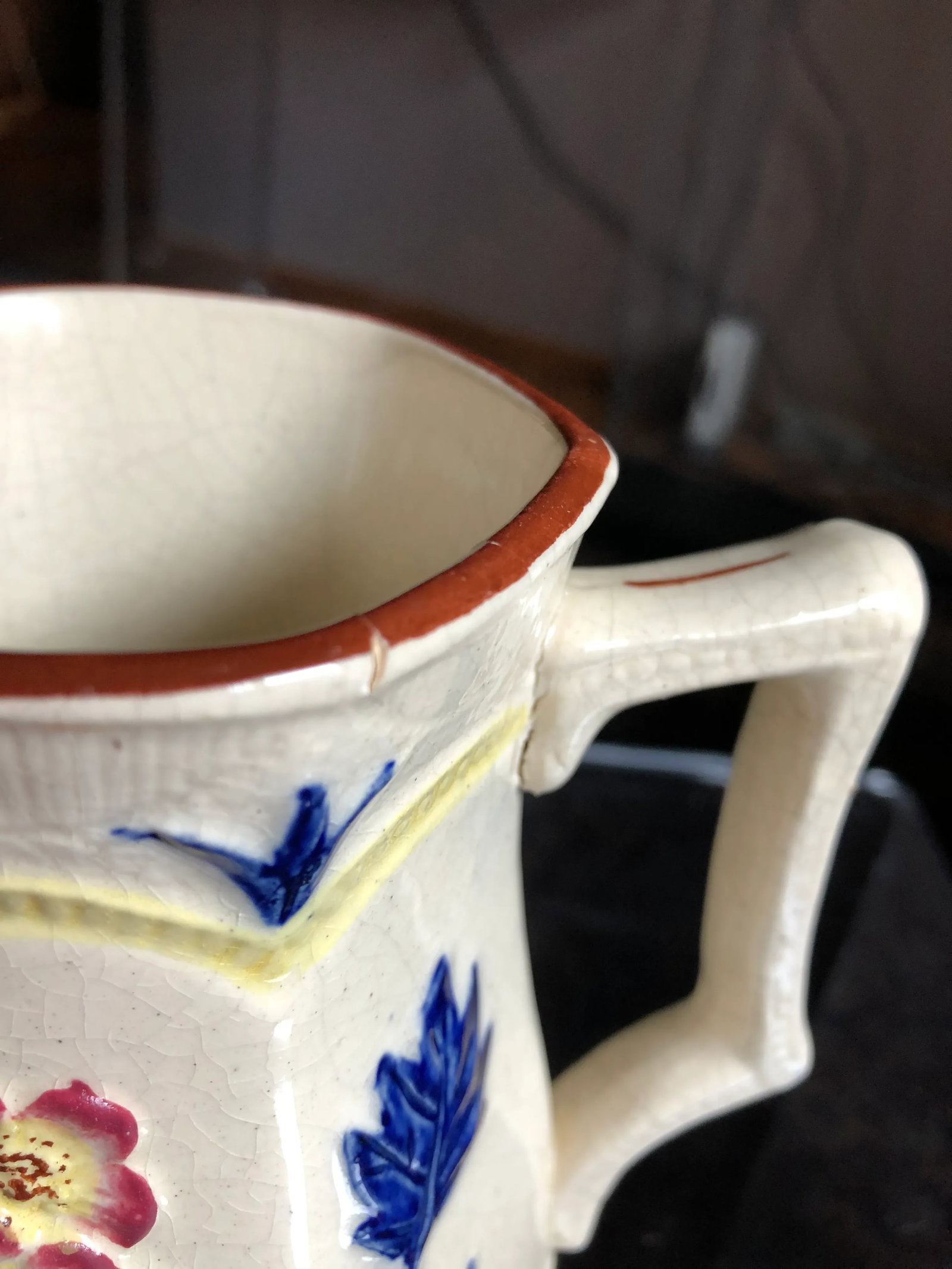 Antique English Majolica Pitcher - 10