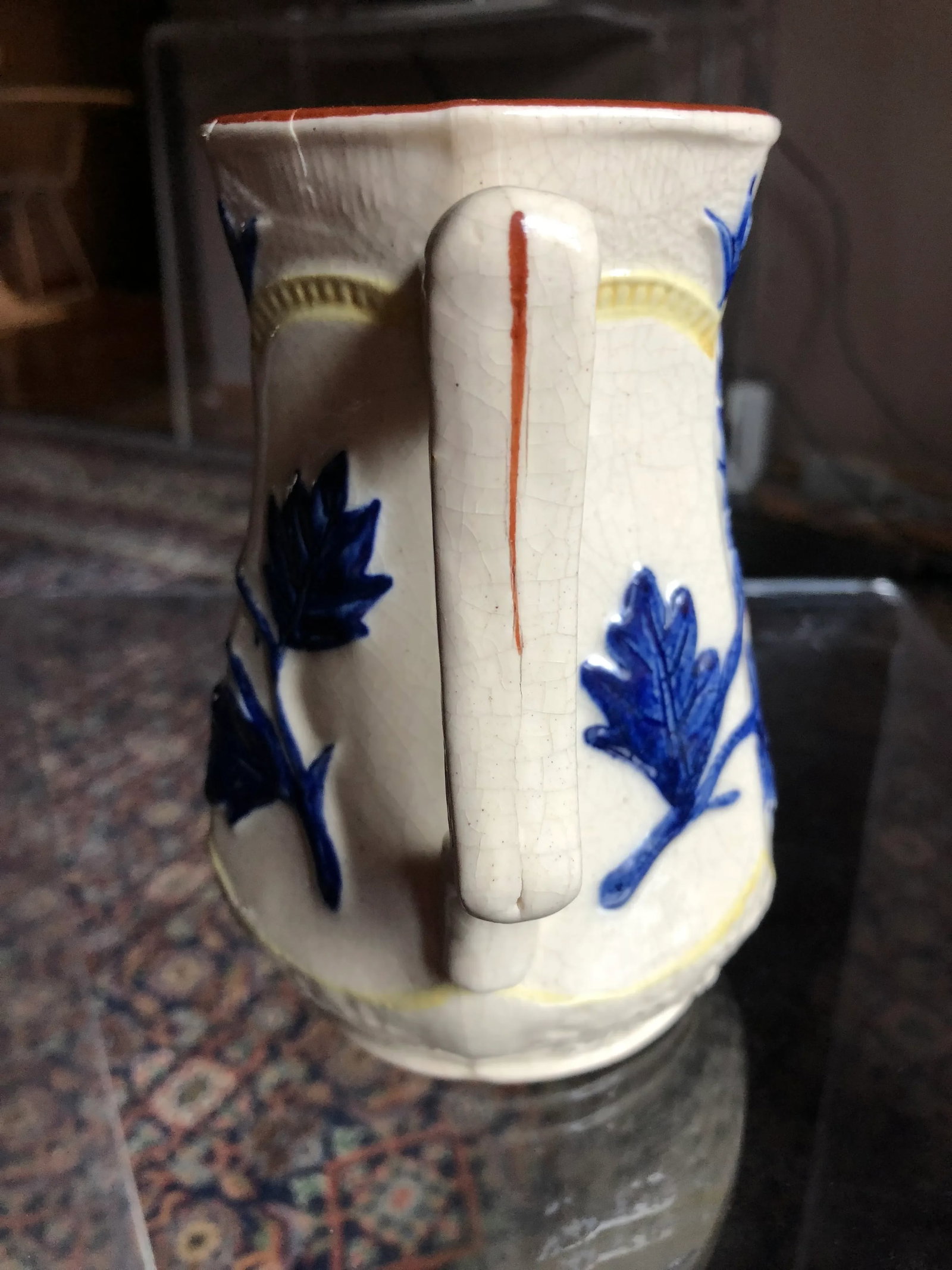 Antique English Majolica Pitcher - 4