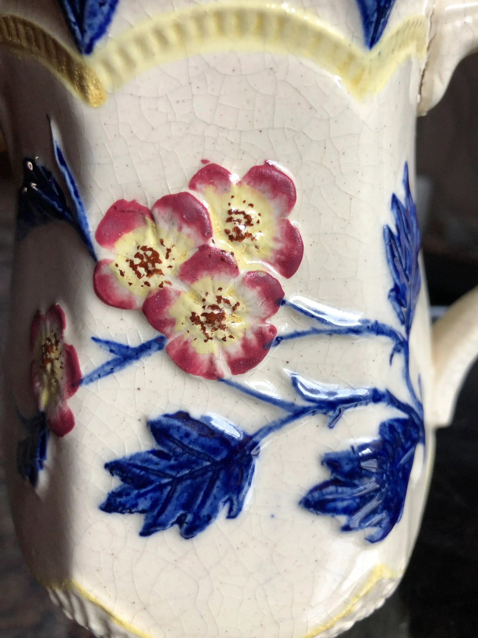 Antique English Majolica Pitcher - 6