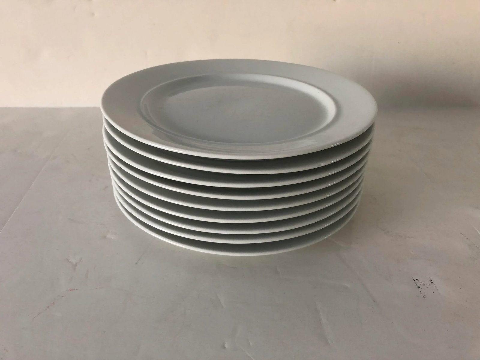 Midcentury Style "dansk" Set of 9 White7.75"D Plates - 6