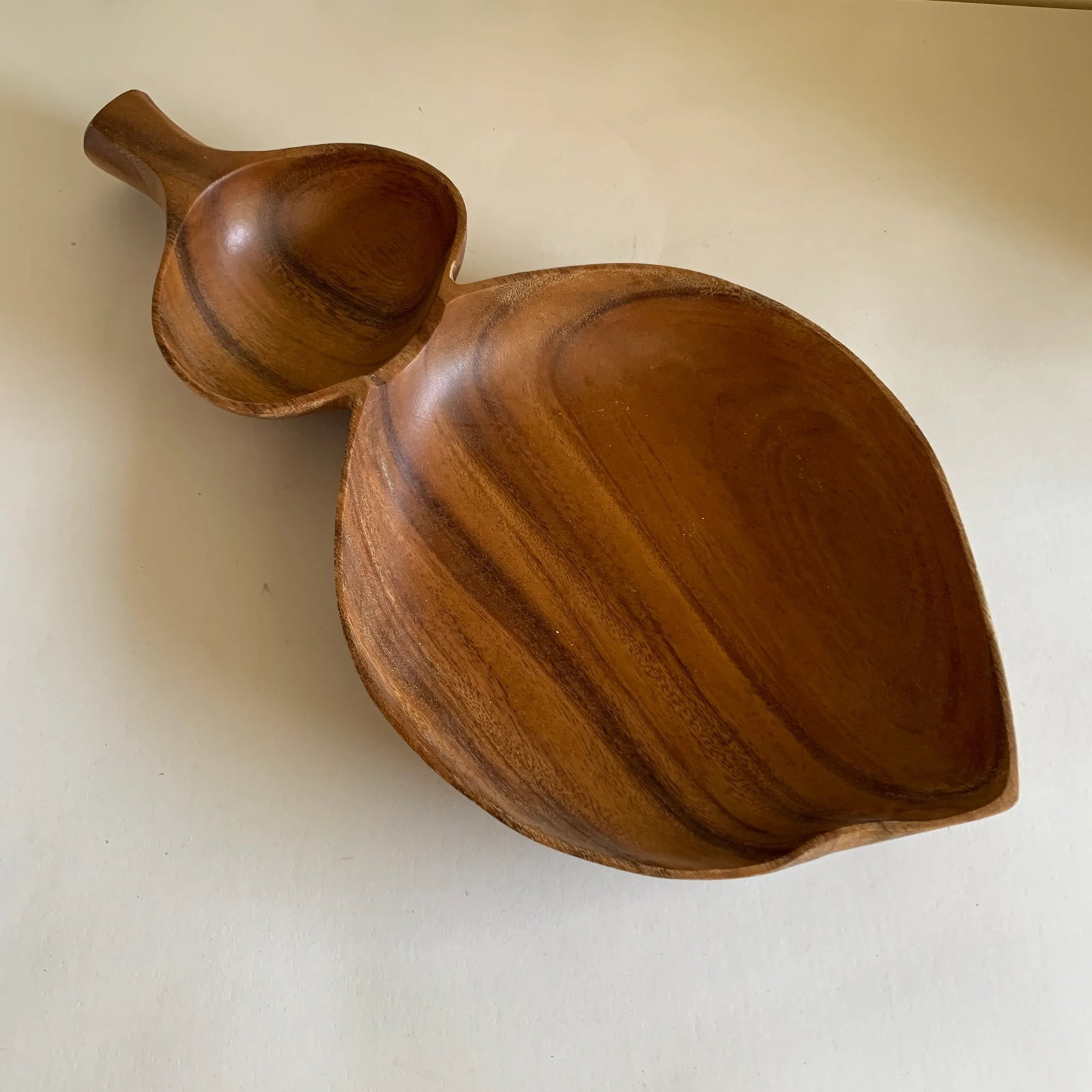Vintage Hawaii Monkeypod Wood Tray - 8