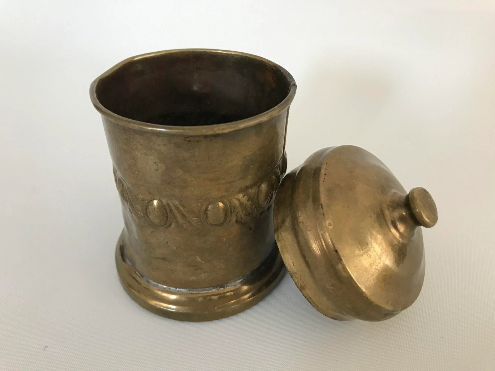 19th Century Turkish Brass Storage Container - 5