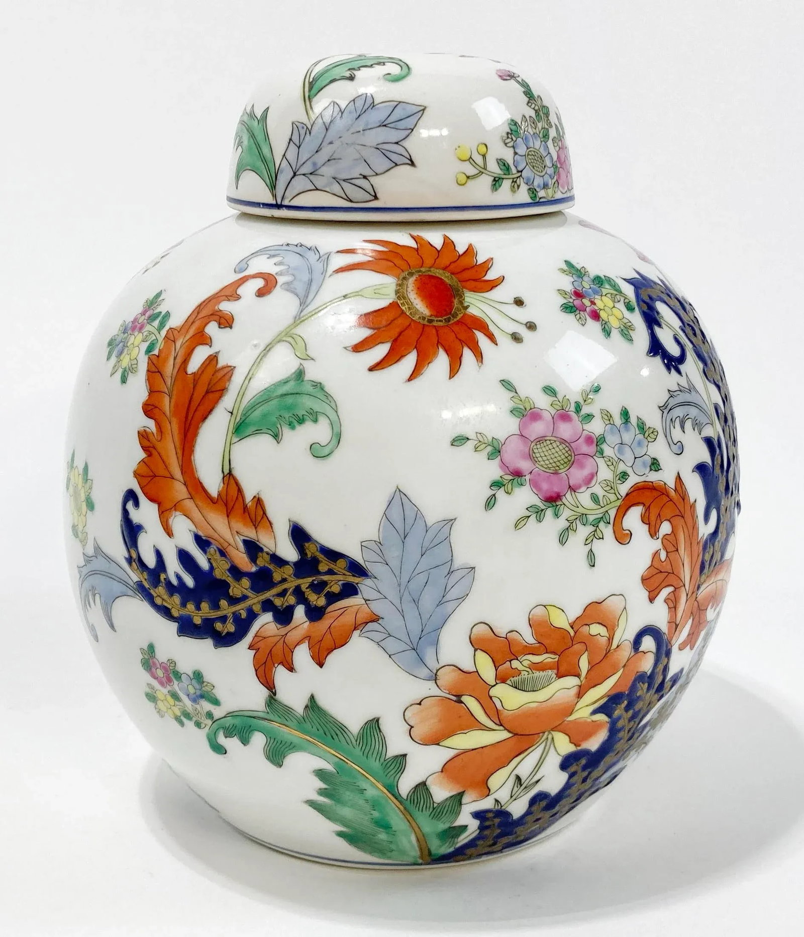 Vintage Lidded Ceramic Ginger Jar - 2