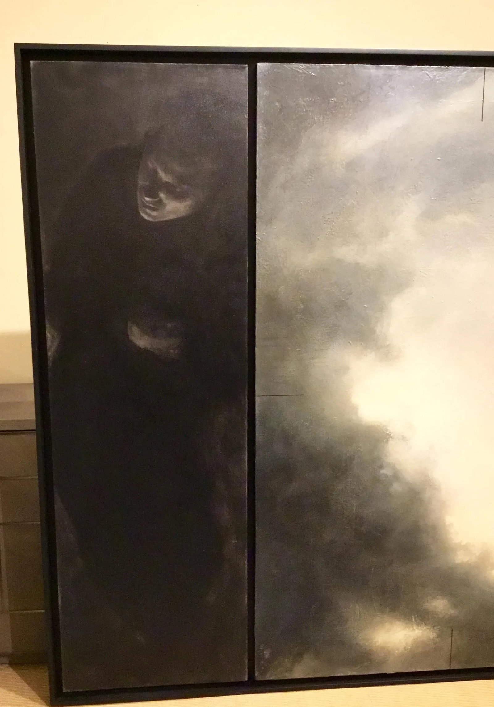 Coriolanus By: Dozier Bell, Moody Oil and Acrylic on Linen Framed Painting - 4