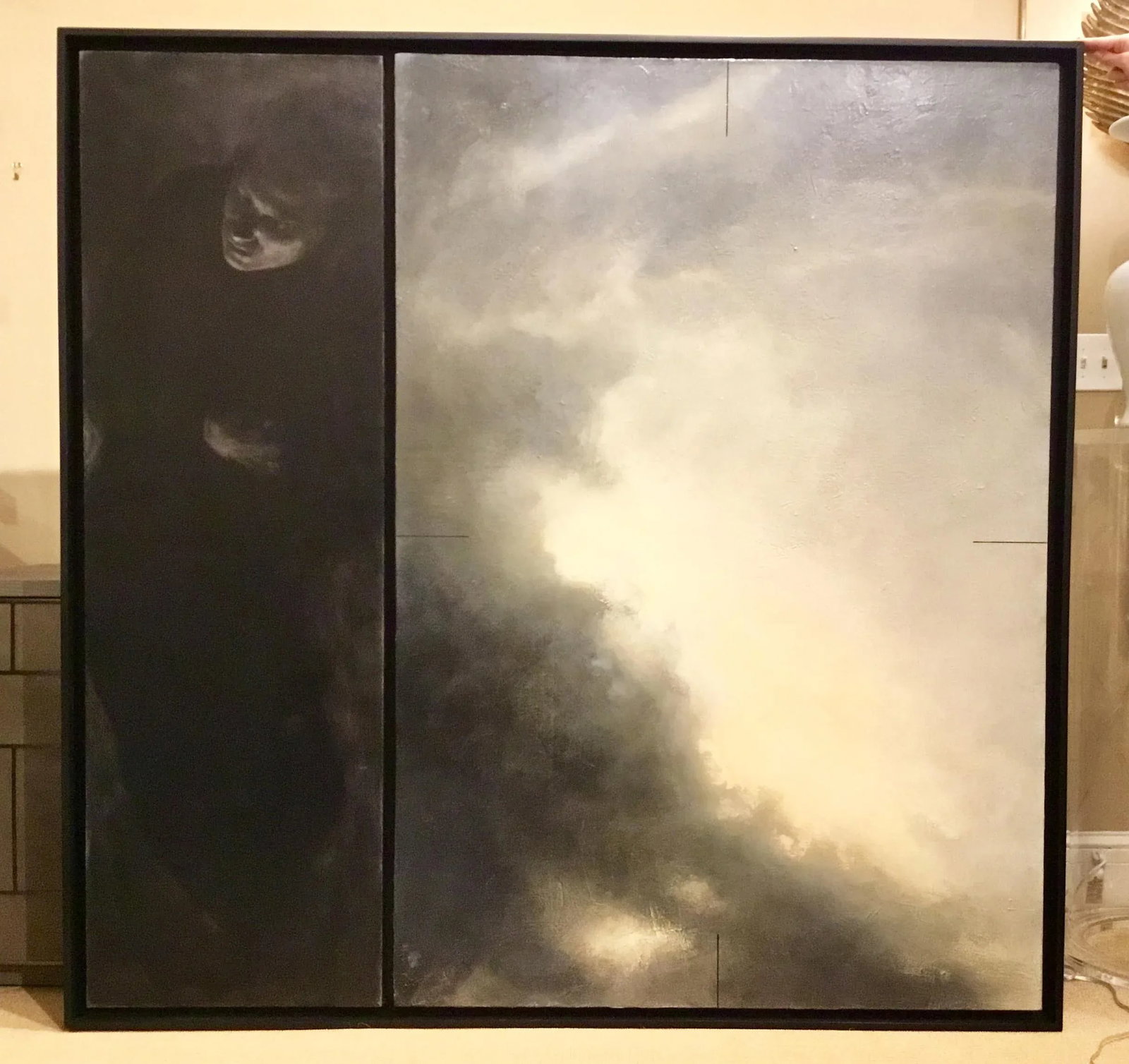 Coriolanus By: Dozier Bell, Moody Oil and Acrylic on Linen Framed Painting - 9