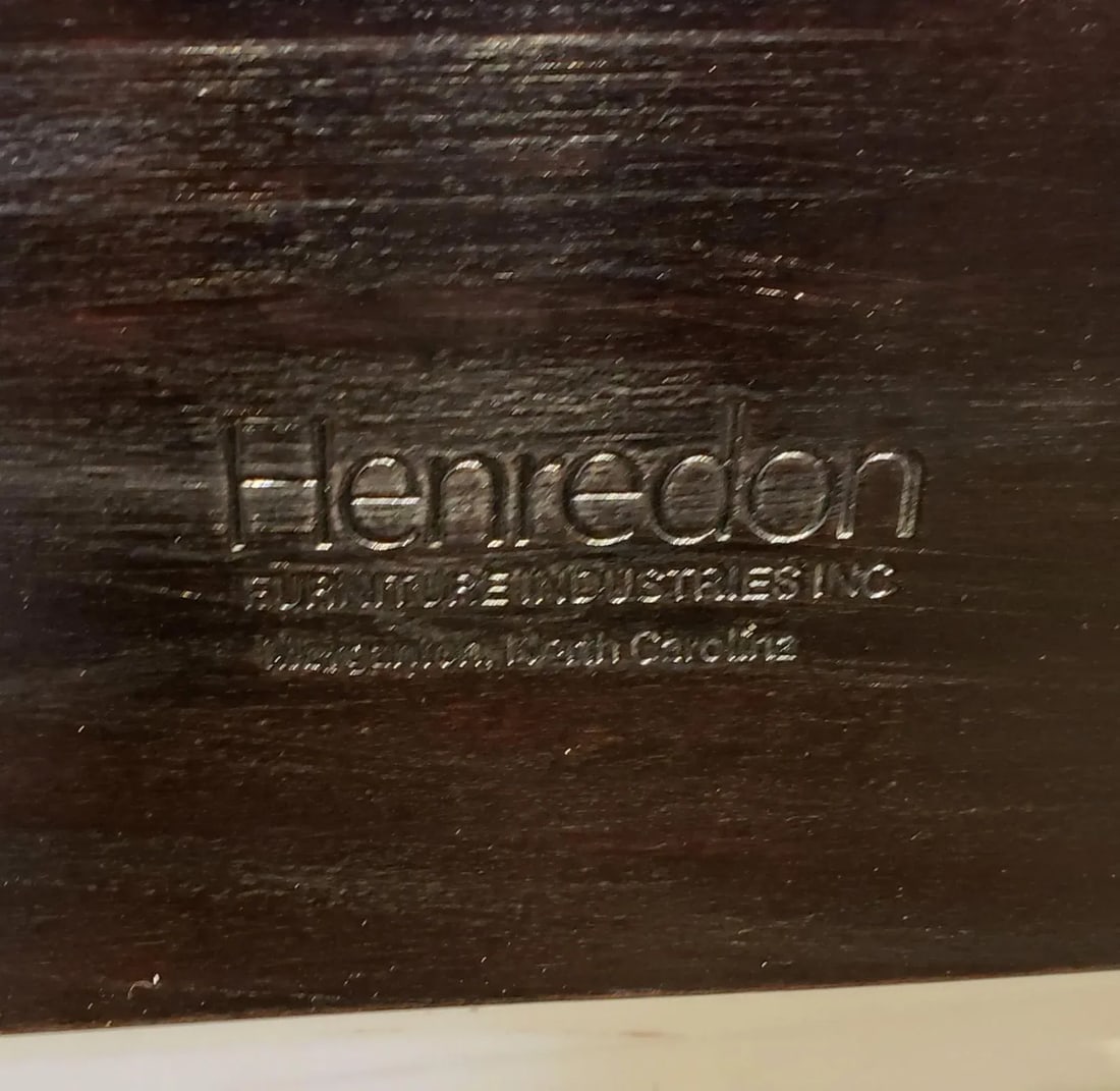 1970s Henredon Dark Walnut and Maple Headboard Full Size - 6