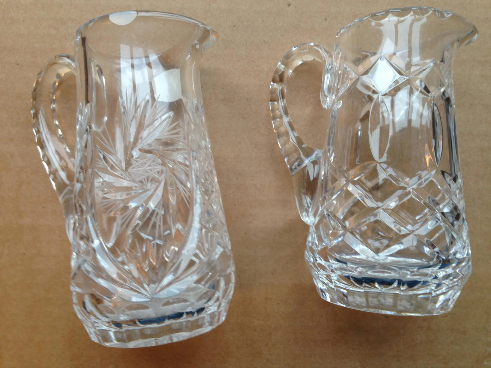 Polonia Lead Crystal Pitcher - A Pair - 4