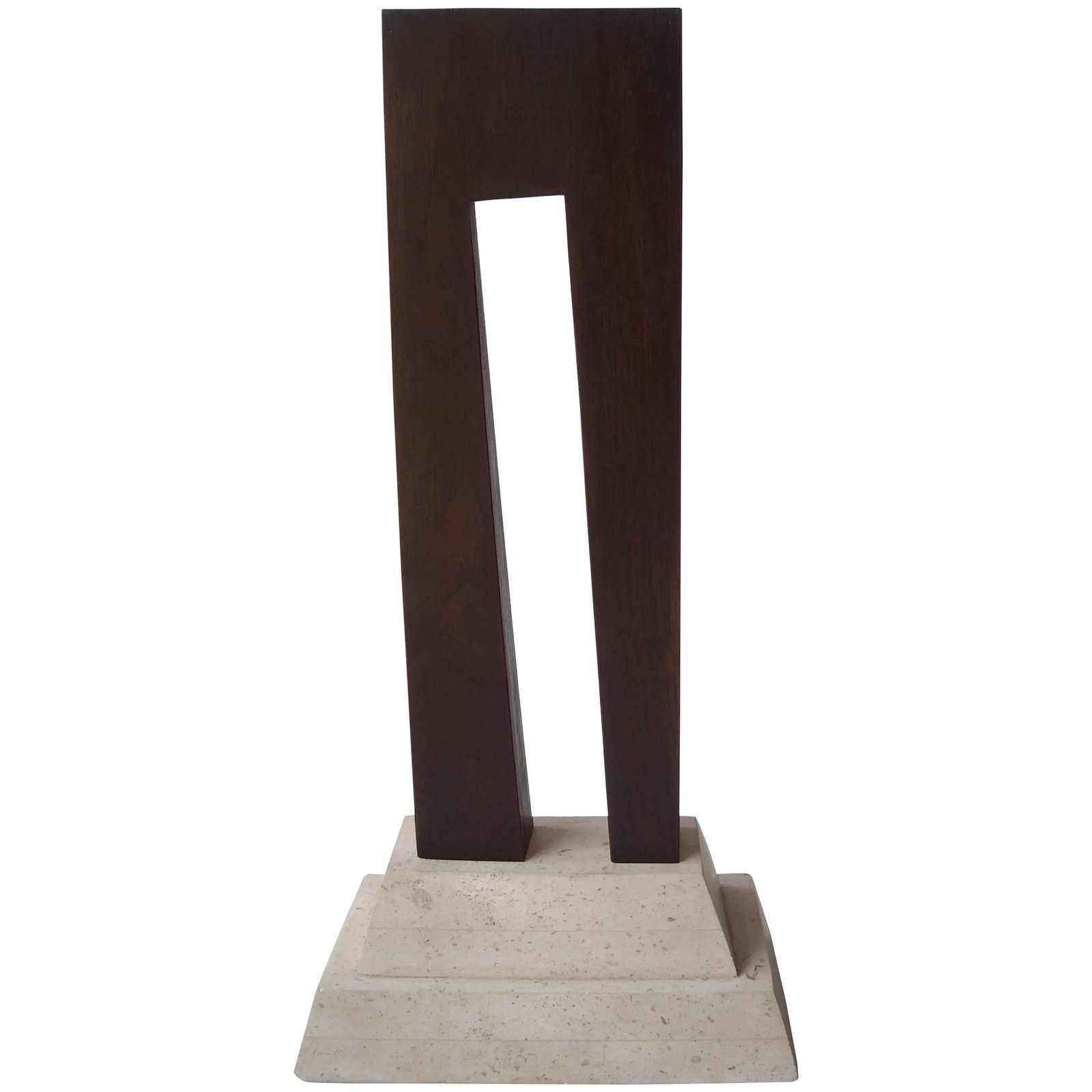 Guy Dill Wood Sculpture With Marble Base Signed and Dated (1 of 6)