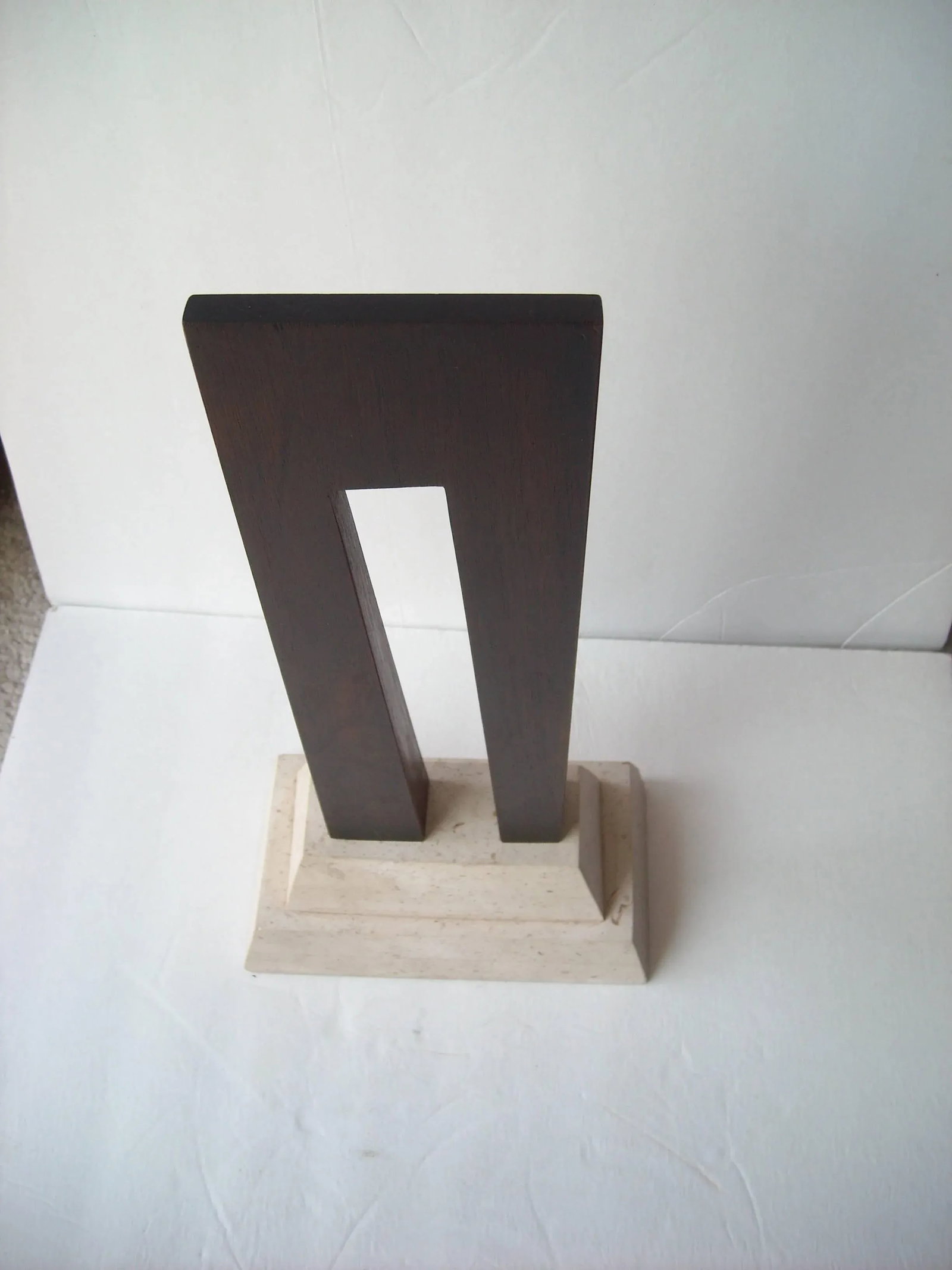Guy Dill Wood Sculpture With Marble Base Signed and Dated - 5