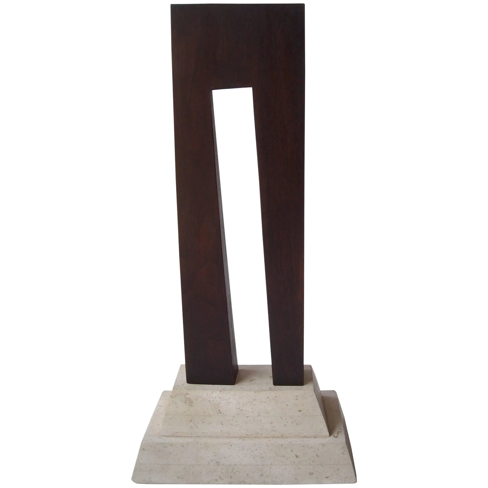 Guy Dill Wood Sculpture With Marble Base Signed and Dated - 6
