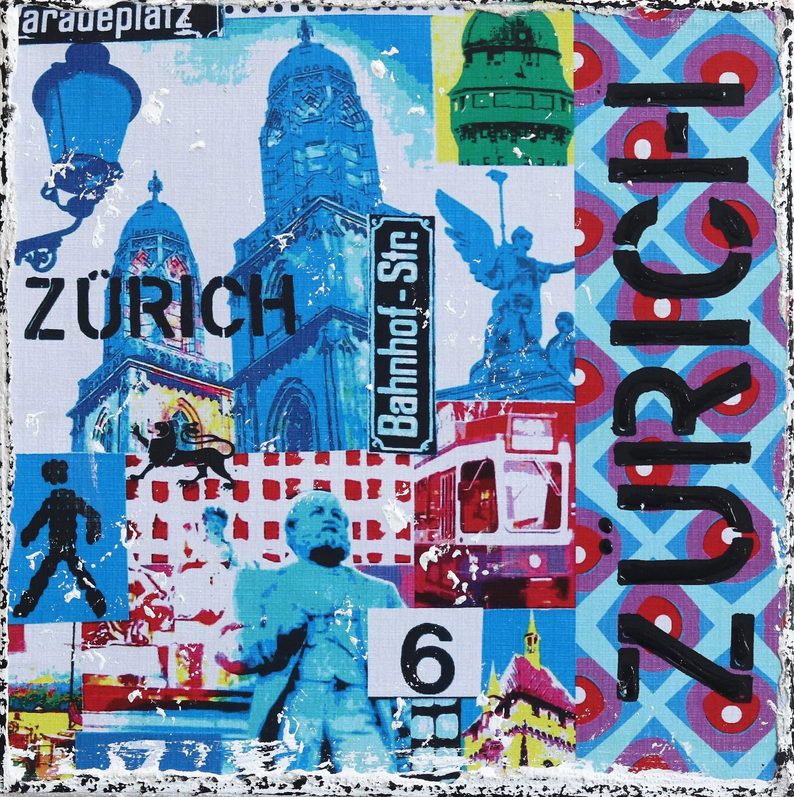 "Zurich 6" Original Artwork by Marion Duschletta - 10