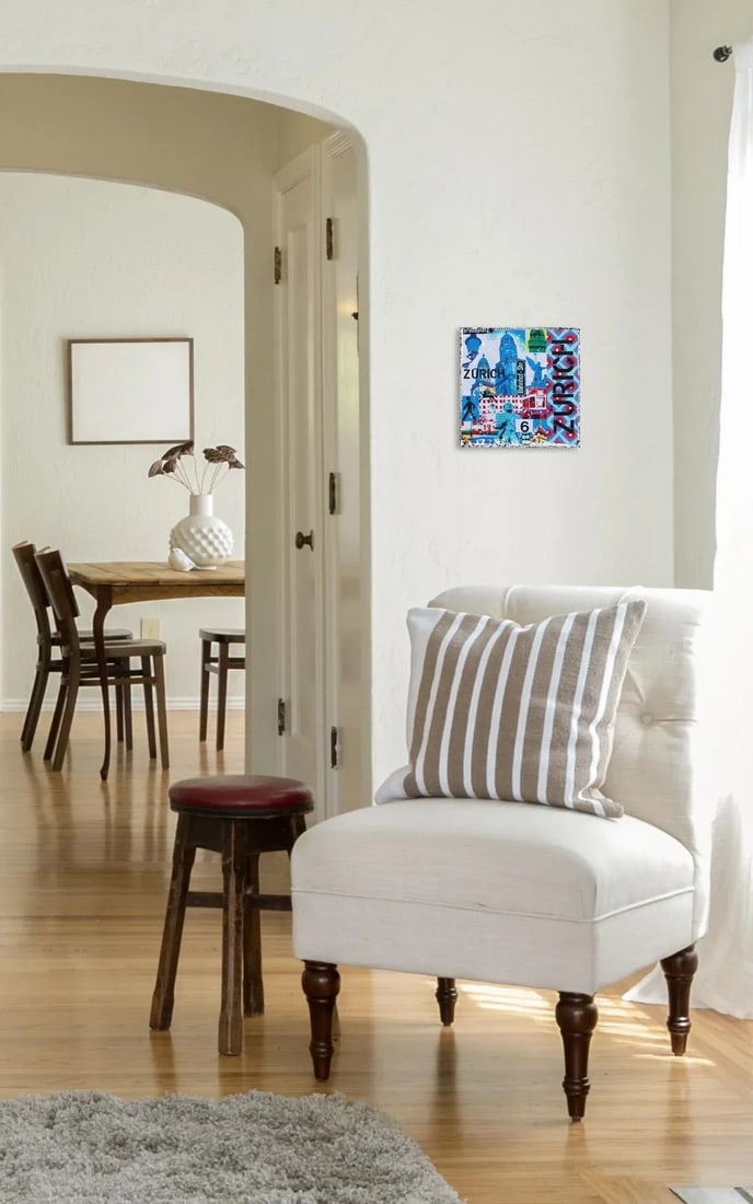 "Zurich 6" Original Artwork by Marion Duschletta - 7