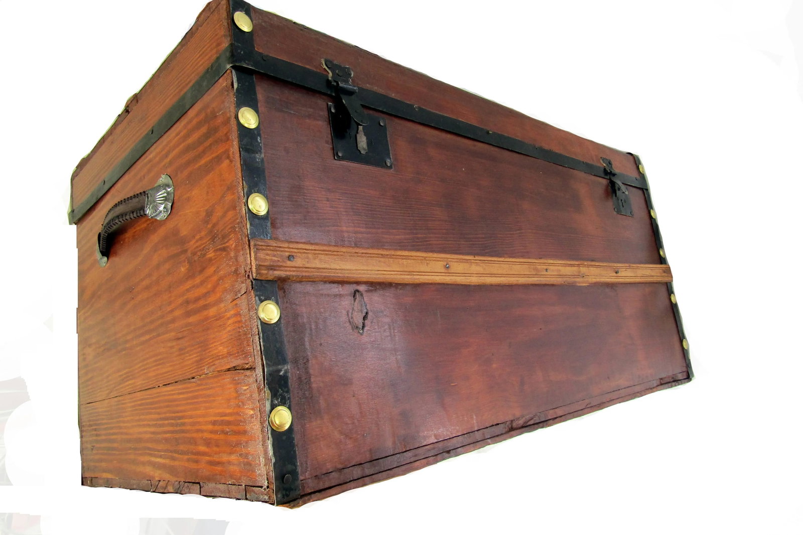 19th Century Civil War Era Carriage Trunk - 2