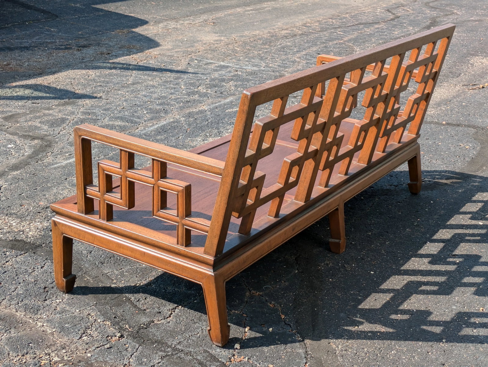 Late 20th Century Vintage Asian Inspired Chinoiserie Sofa - 4