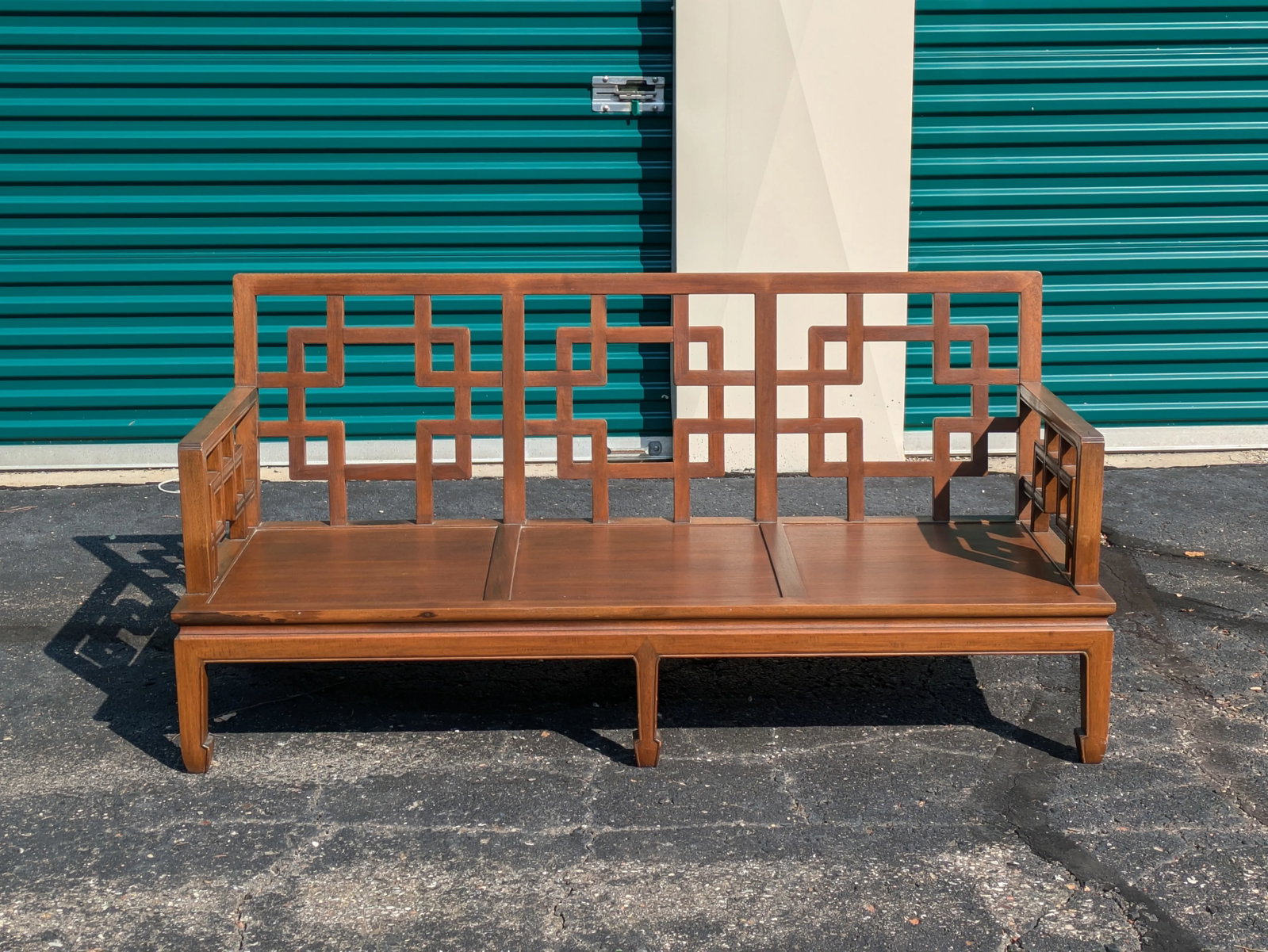 Late 20th Century Vintage Asian Inspired Chinoiserie Sofa - 6