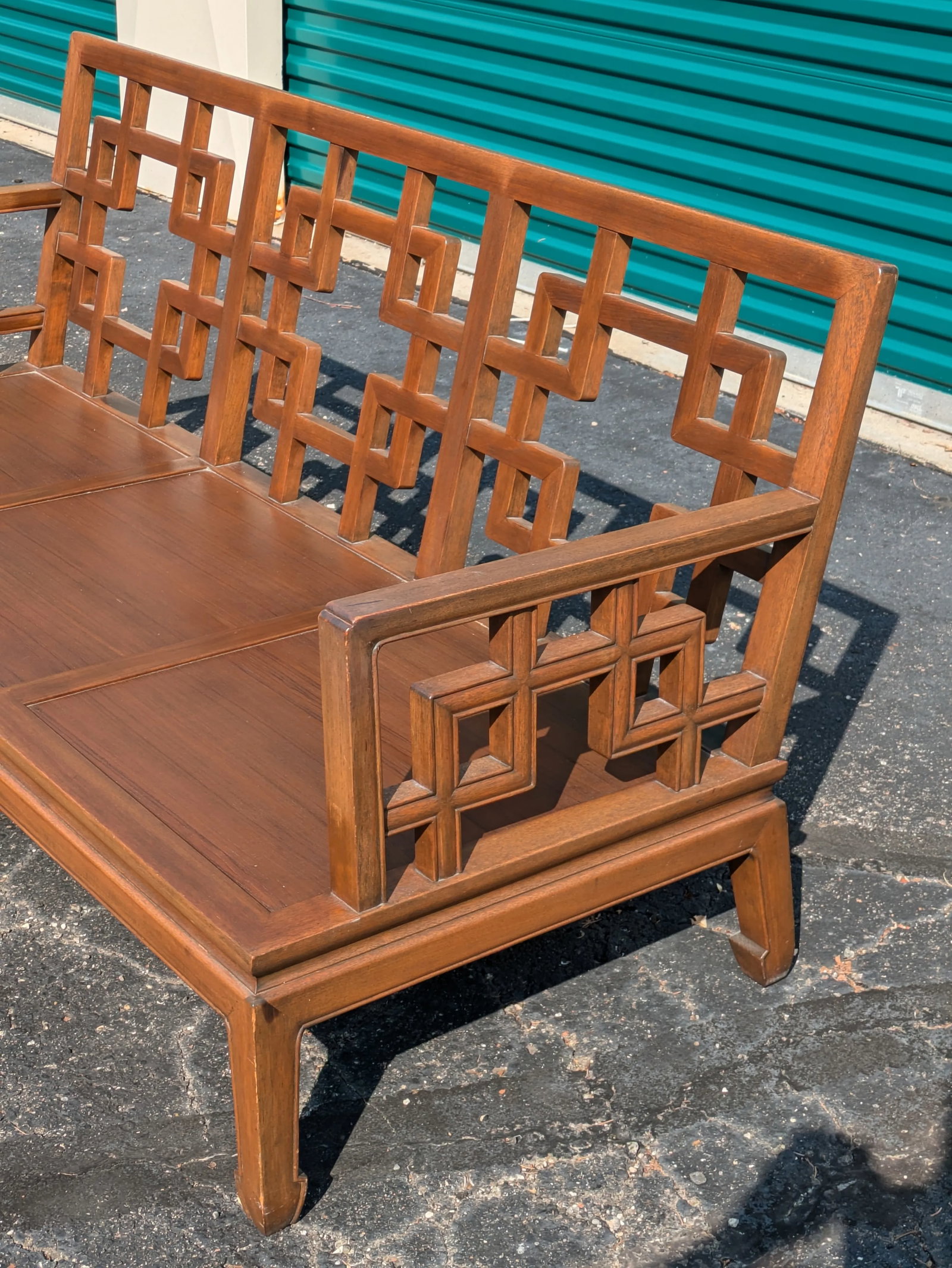 Late 20th Century Vintage Asian Inspired Chinoiserie Sofa - 7