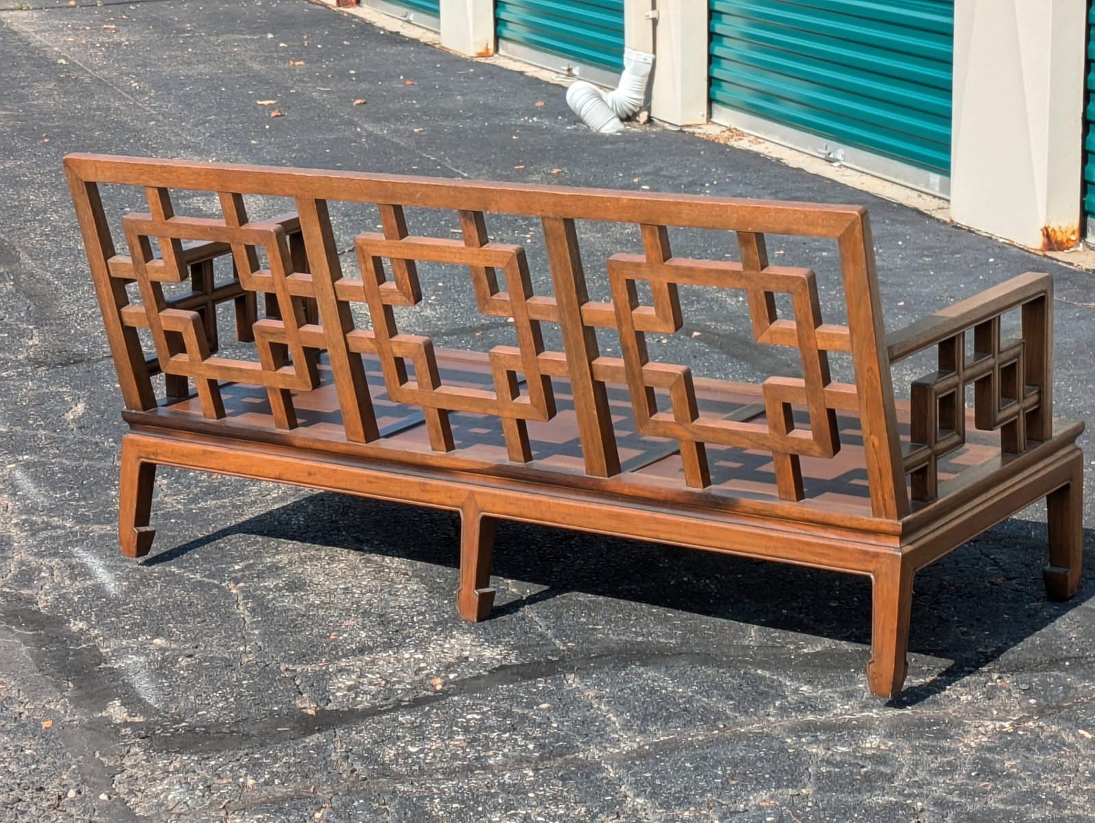 Late 20th Century Vintage Asian Inspired Chinoiserie Sofa - 9