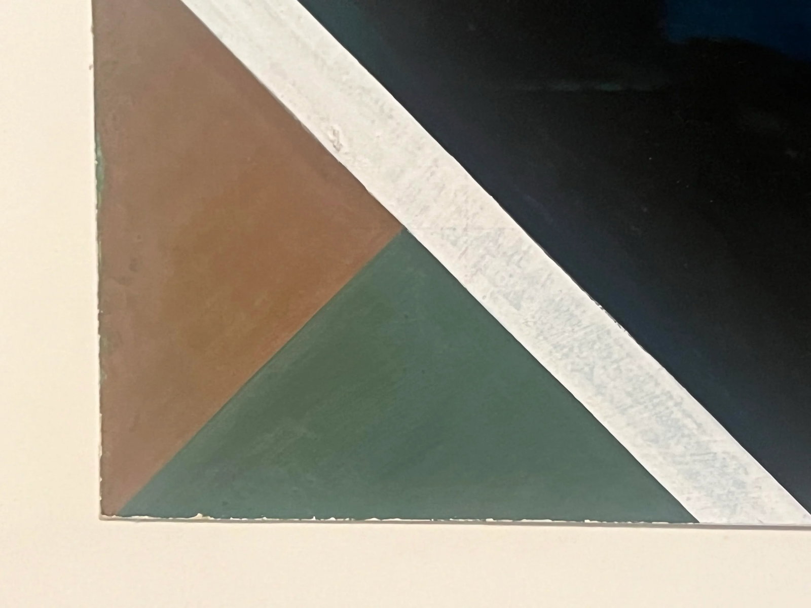 Mid 20th Century Heinrich Gisler (1918-2011), Mid Century Modern Geometric Tempera Painting on Paper - 3
