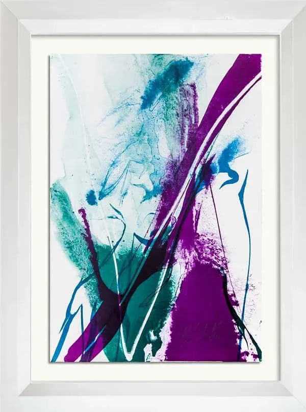 1960s Modern Paul Jenkins Lithograph Original, Hand Signed in Pencil, on Rives W/Framing - 4