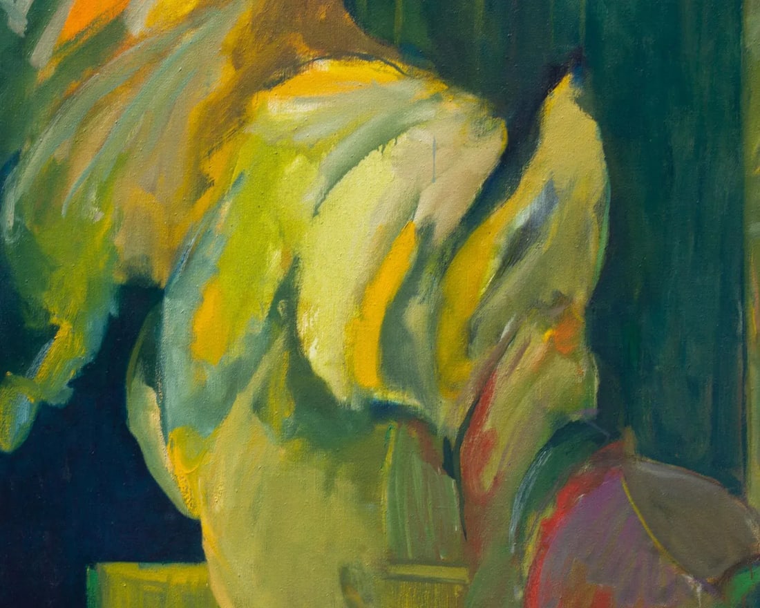 1960s Oil on Canvas Abstract Painting Signed by Artist Steve Redman - 6
