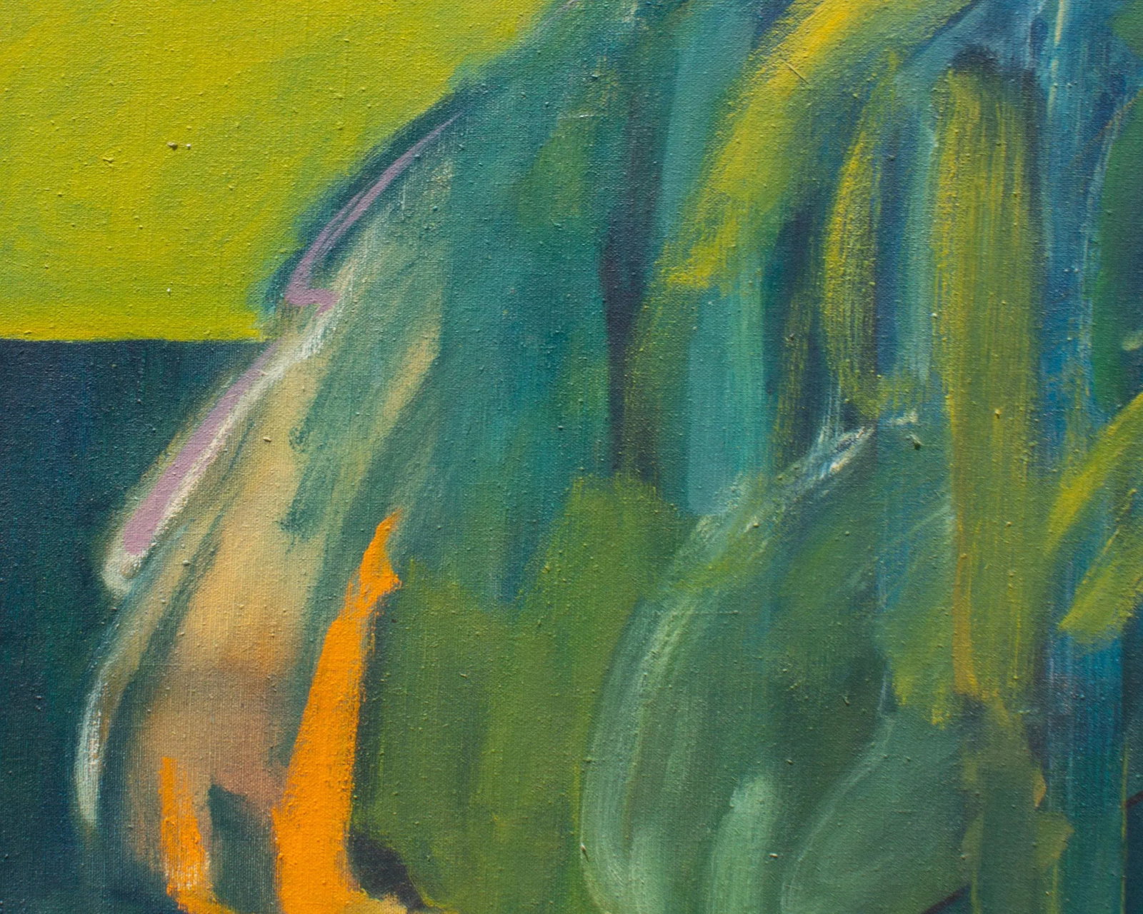 1960s Oil on Canvas Abstract Painting Signed by Artist Steve Redman - 9