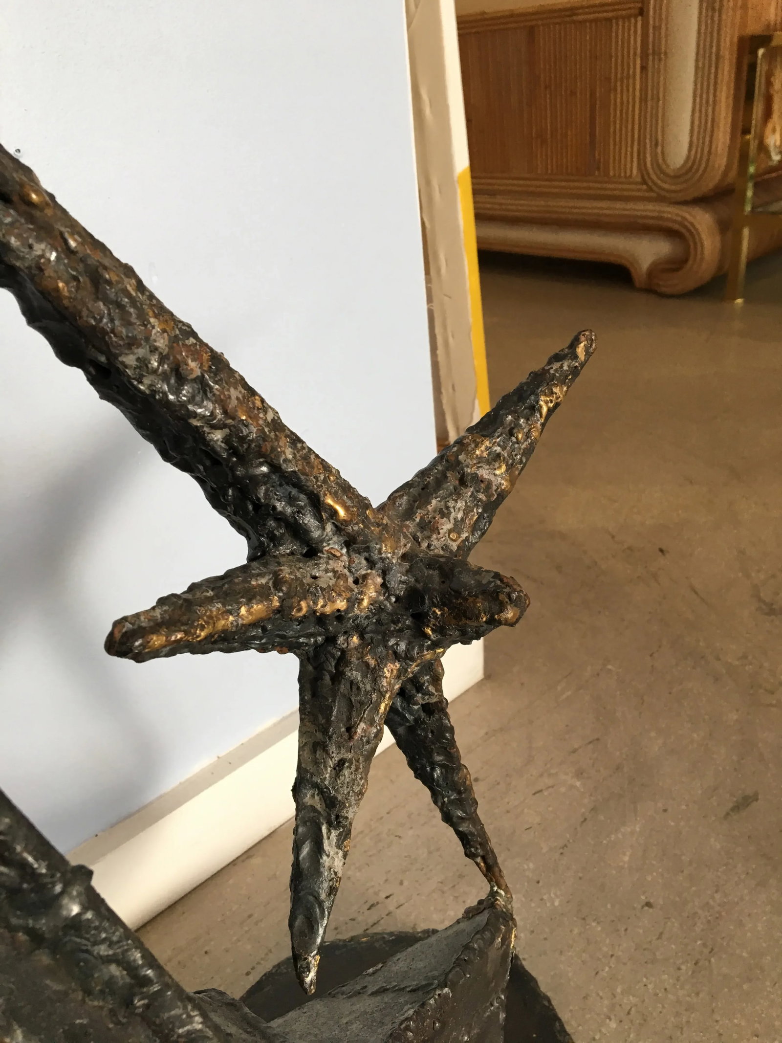 1969 Vintage M. Feller Brutalist Iron Signed Sculpture - 8