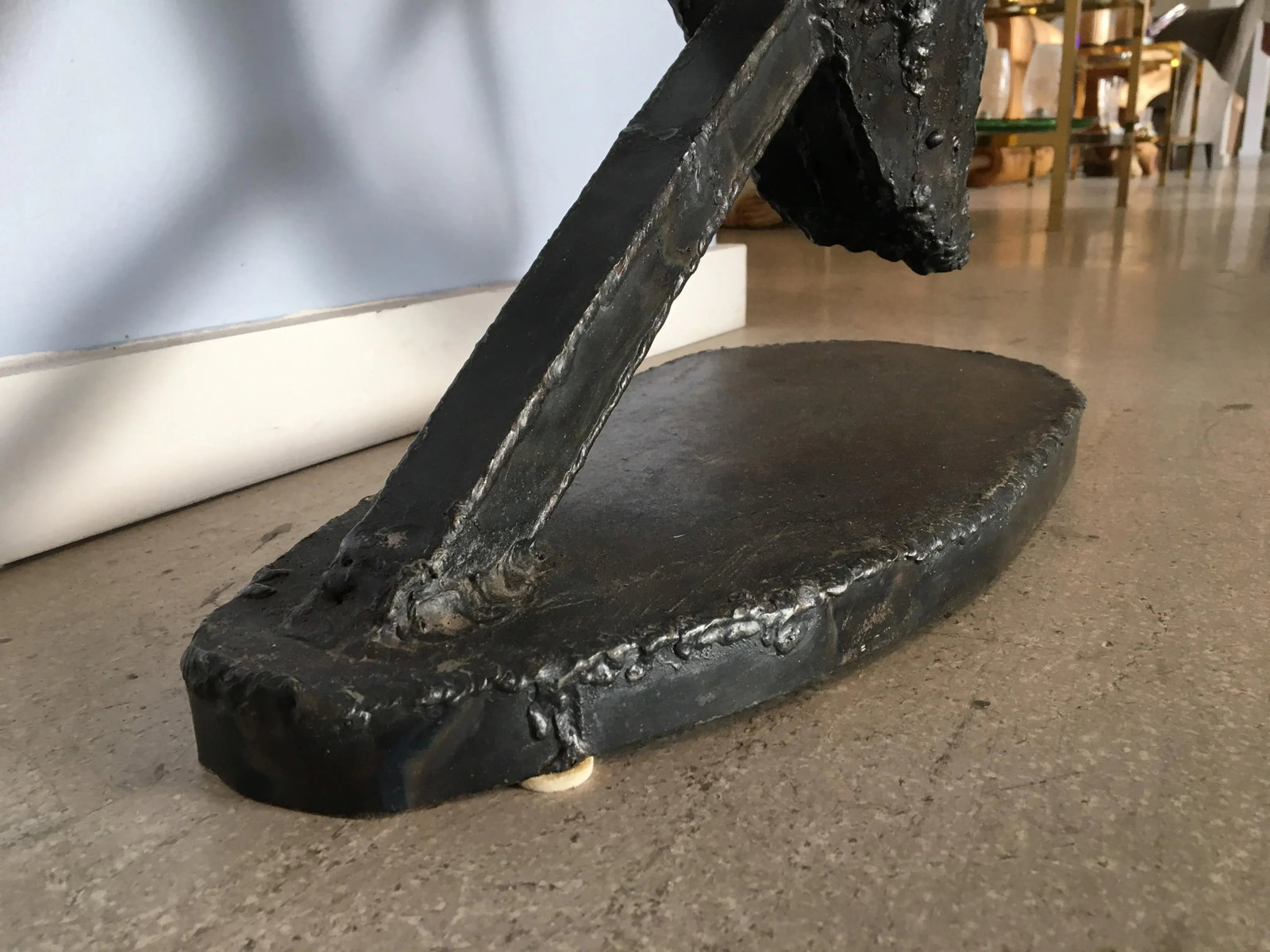 1969 Vintage M. Feller Brutalist Iron Signed Sculpture - 9