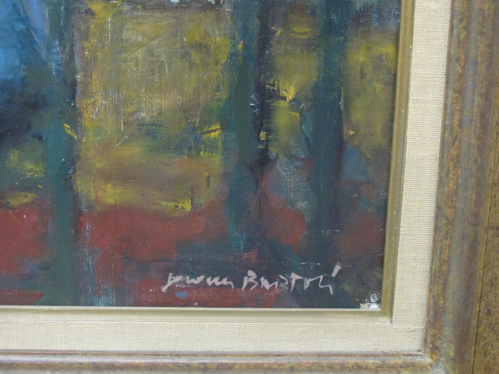 Jacques Bartoli French Framed Toulon l'Atelier the Studio Signed Oil Painting - 4